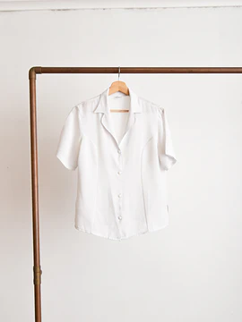 Blusa blanca vintage 90s