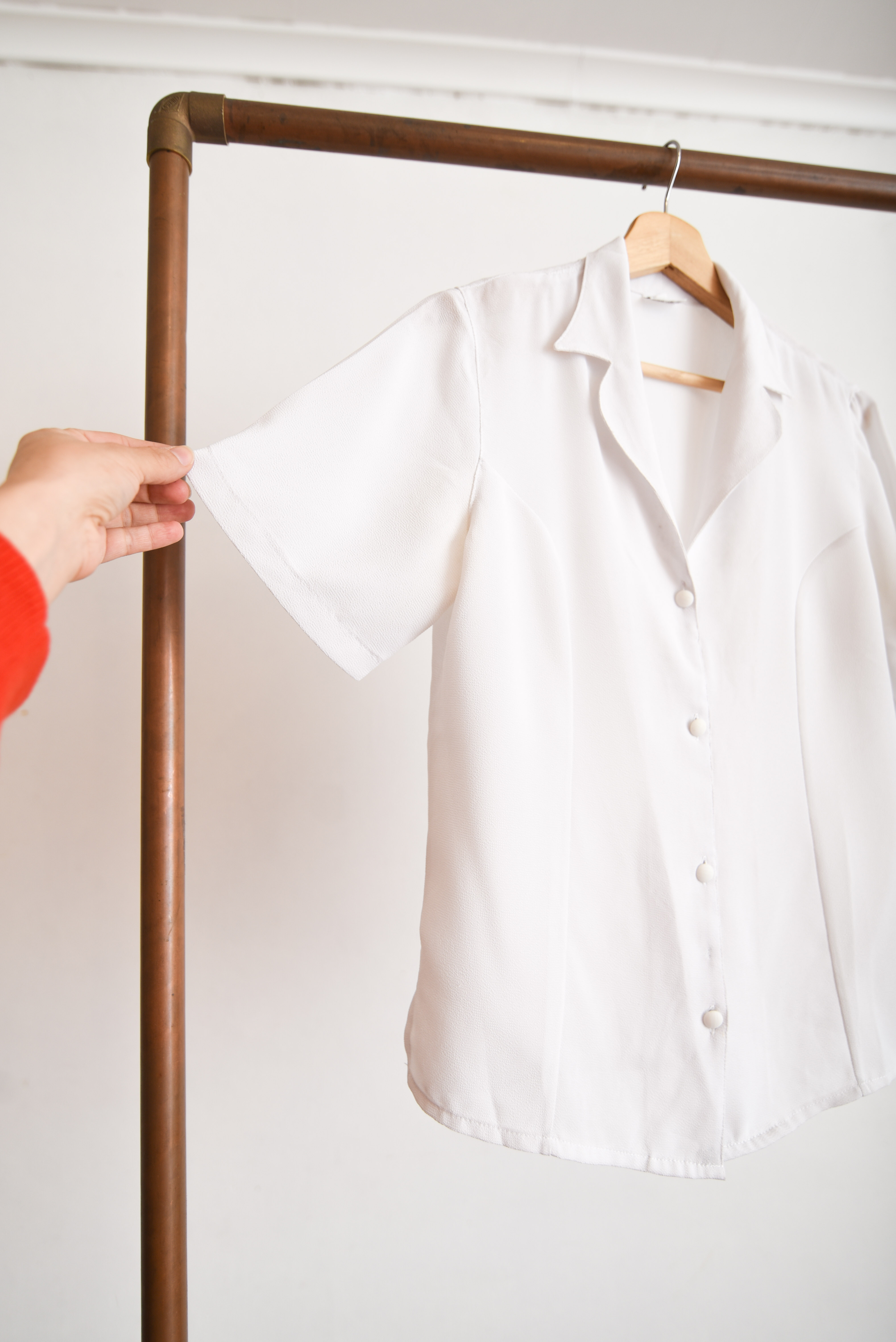 Blusa blanca vintage 90s