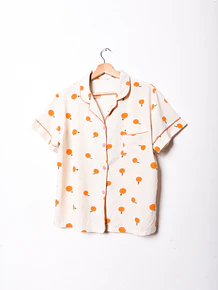 Blusa lencera naranjitas