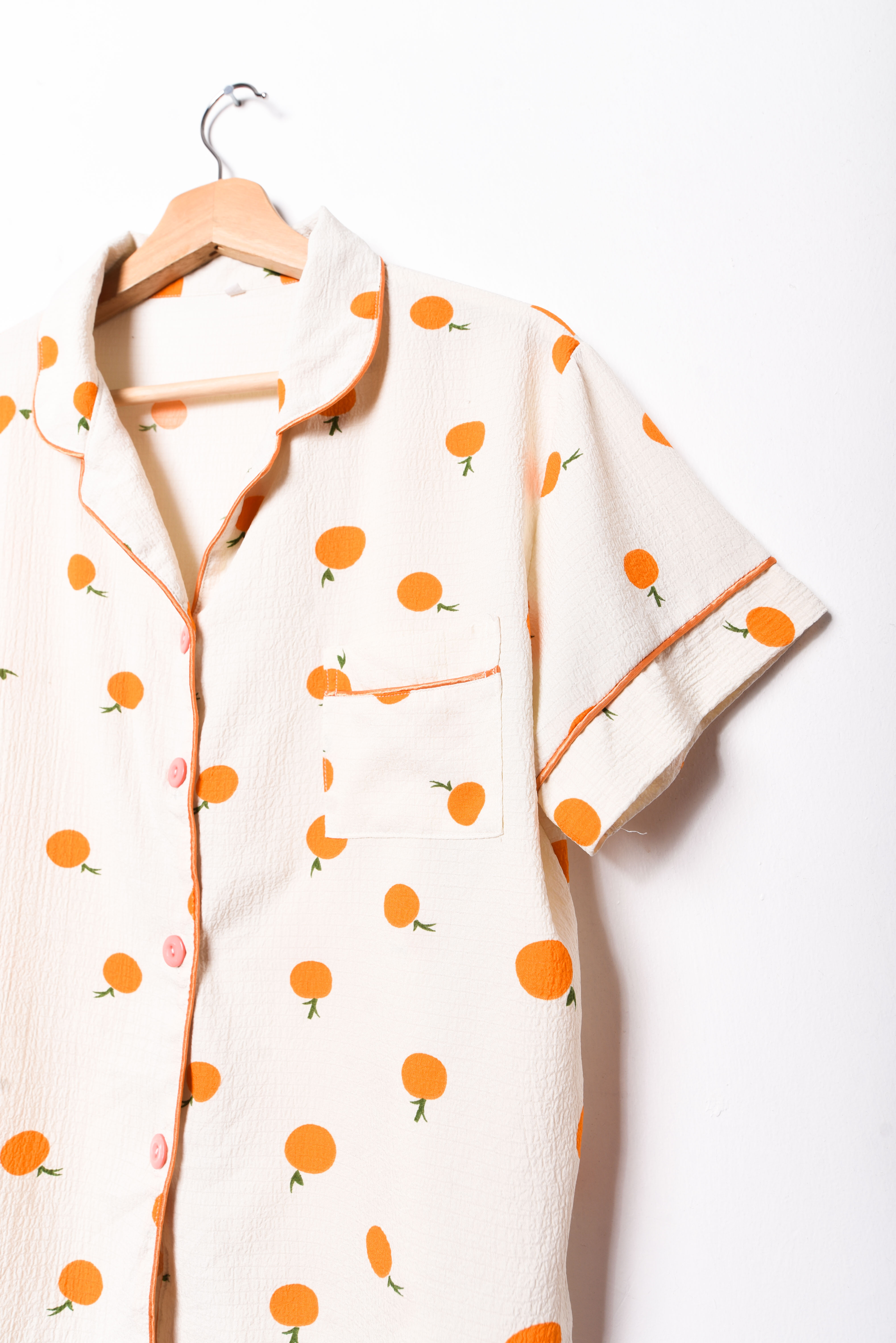 Blusa lencera naranjitas