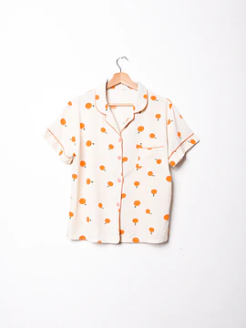 Blusa lencera naranjitas