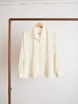 Blusa marfil vintage bordada