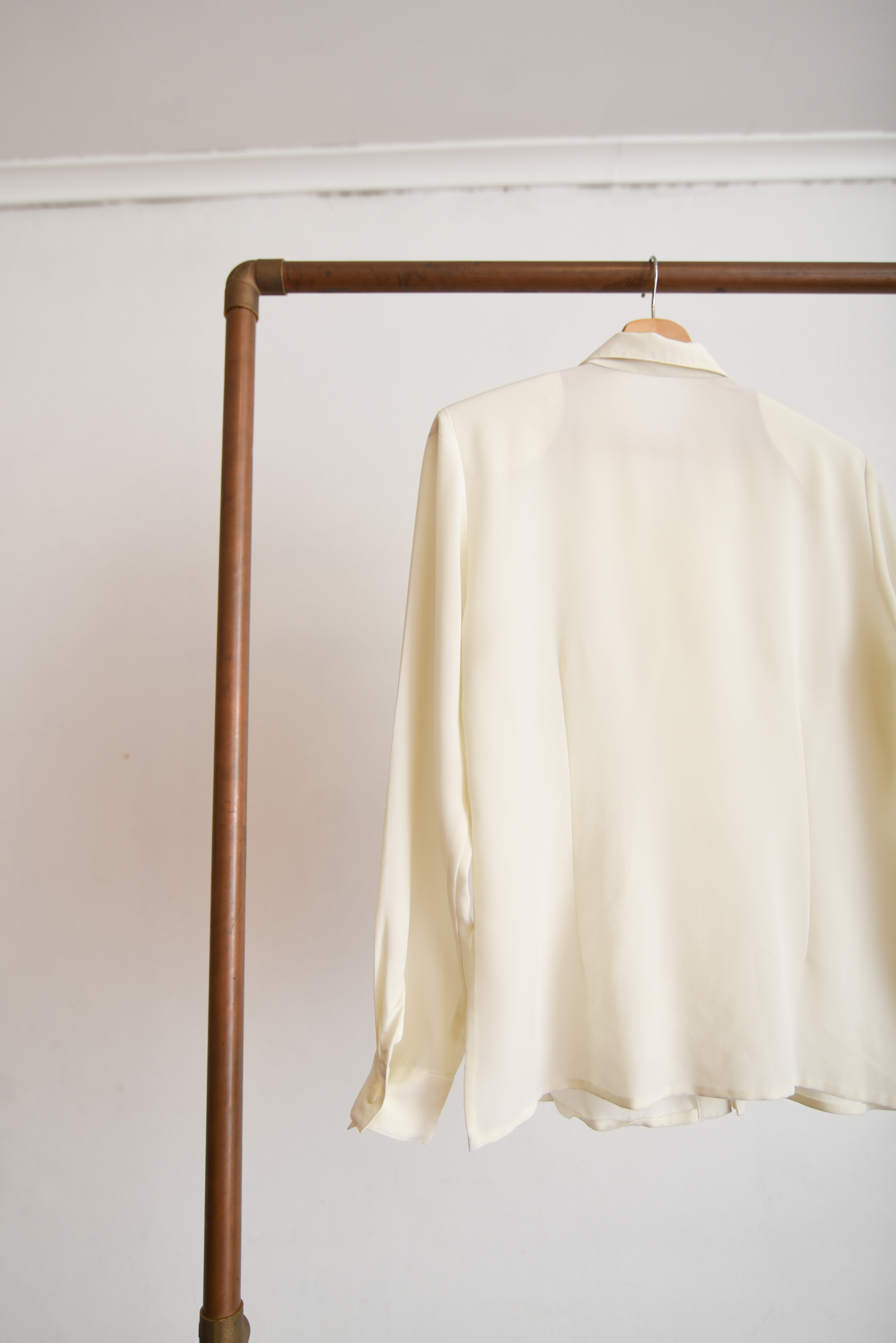 Blusa marfil vintage bordada