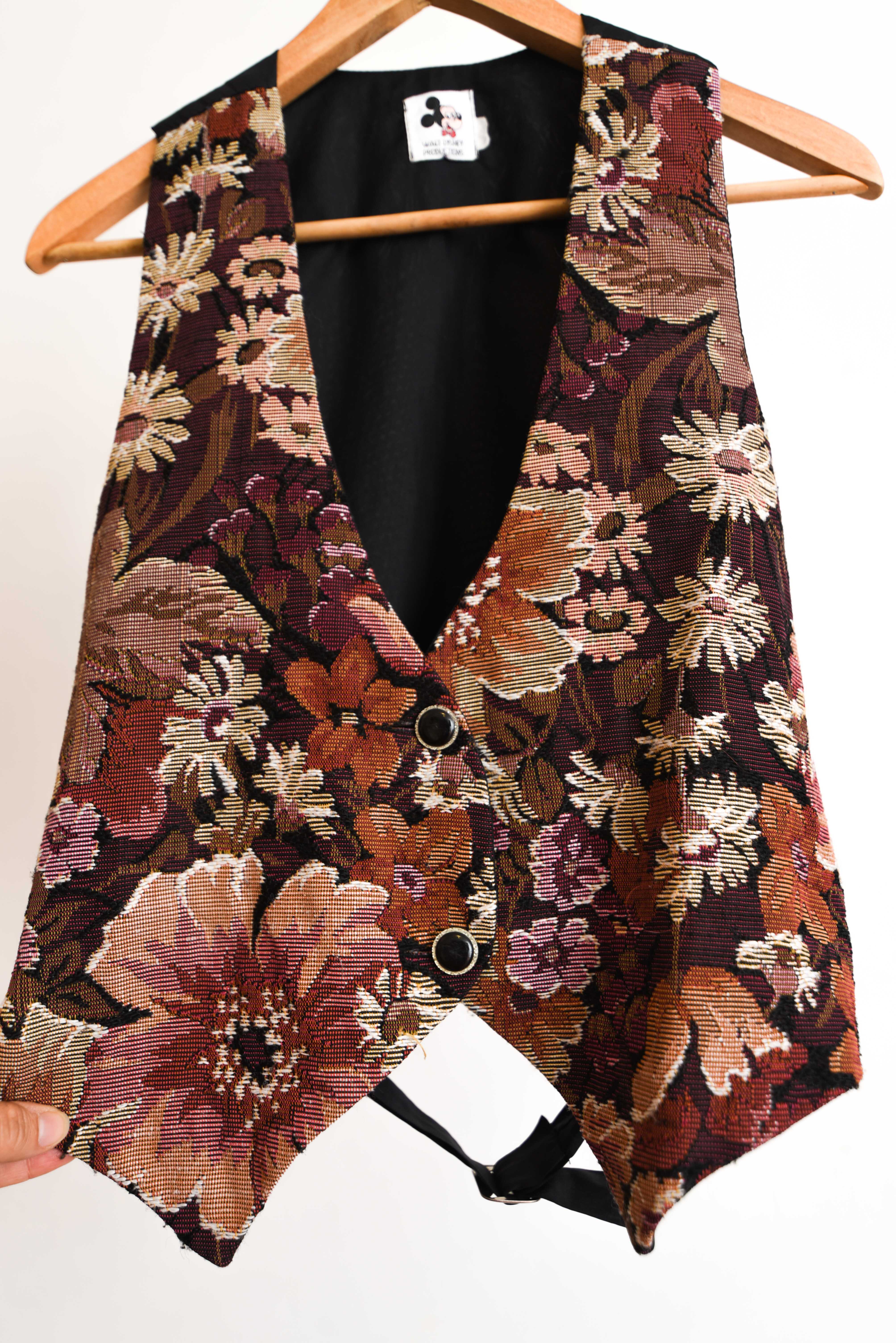 Gilet floral vintage Disney 70s