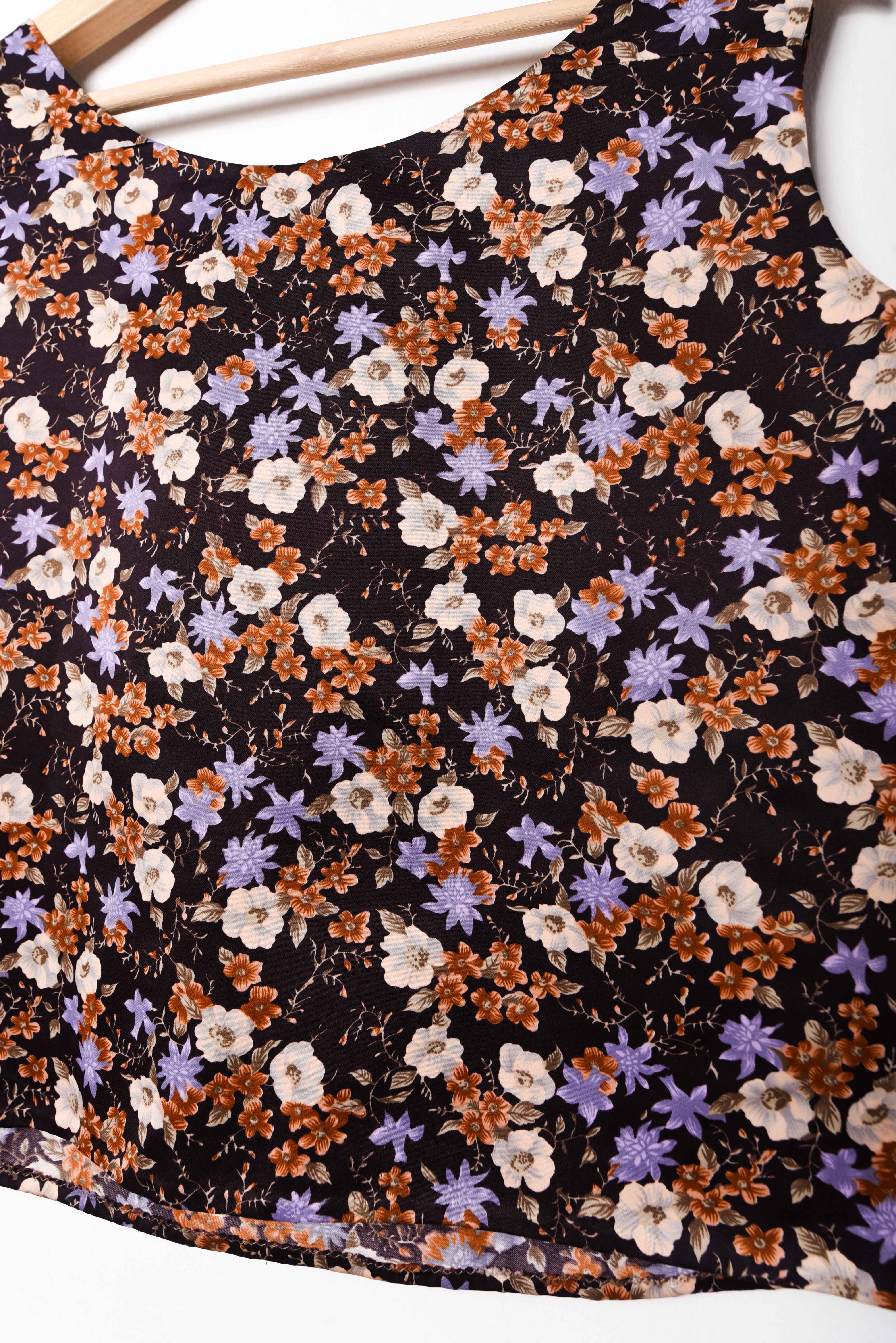 Top handmade vintage floral