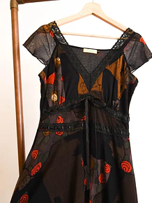 Vestido y2k café y negro 