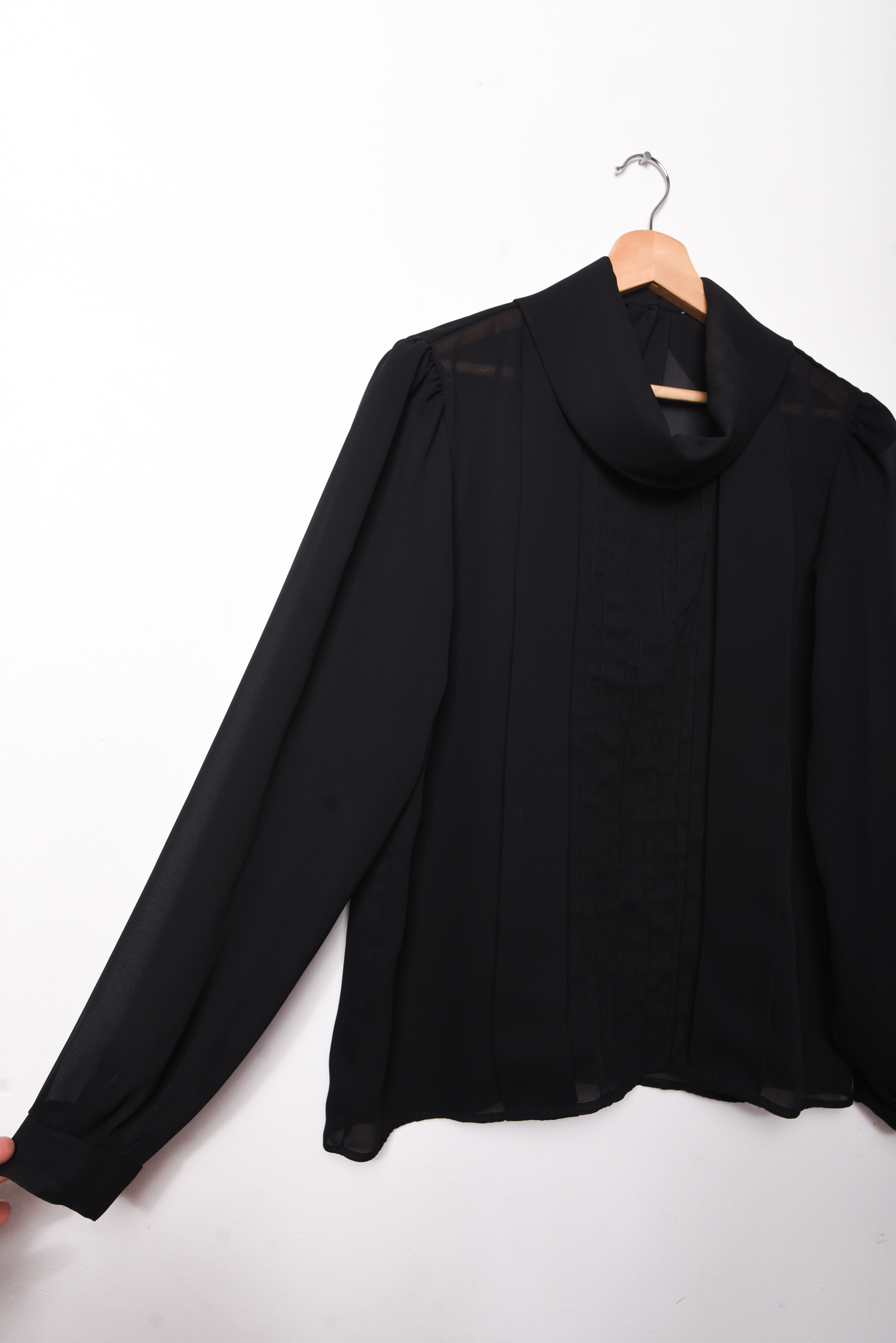 Blusa vintage black 80s
