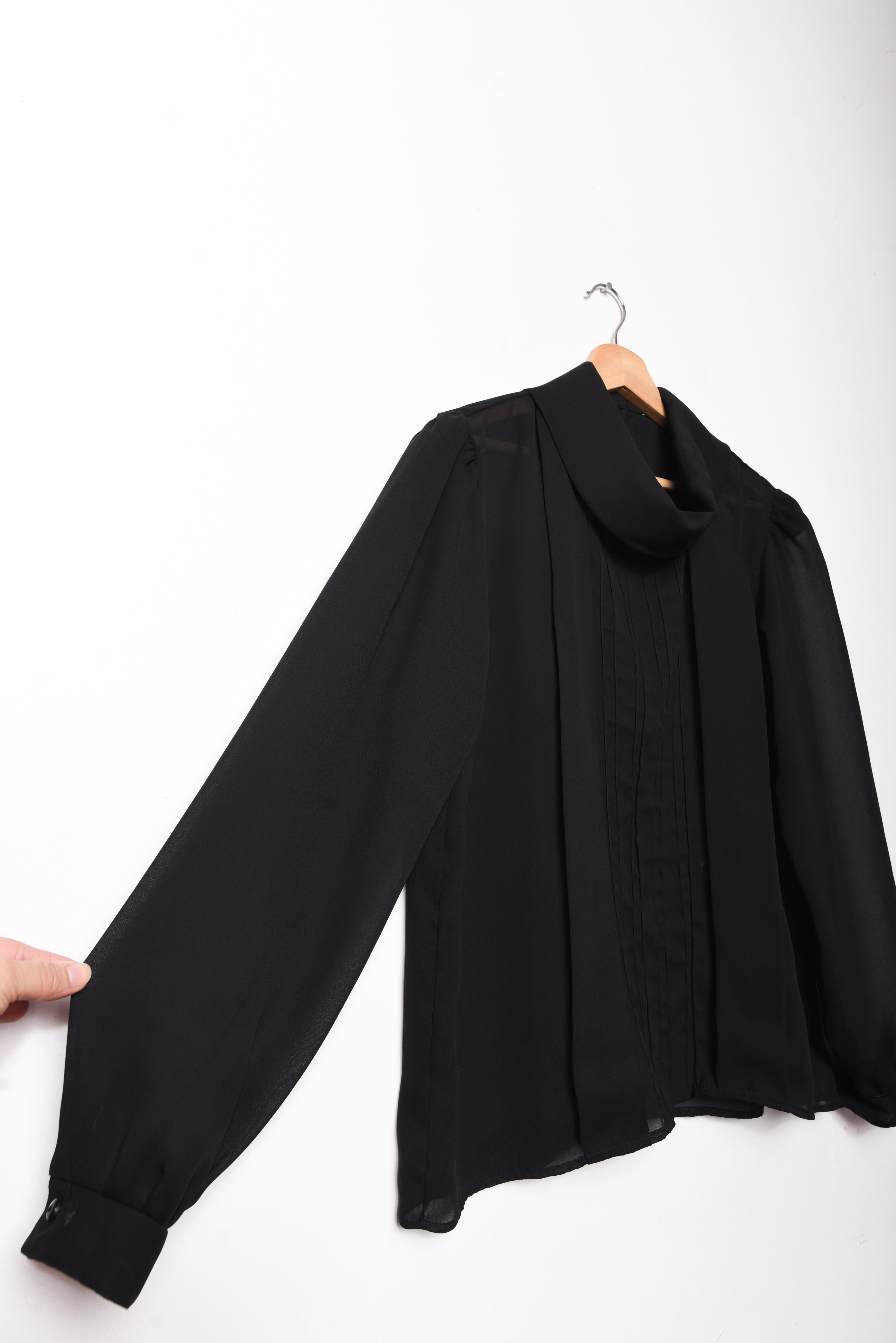 Blusa vintage black 80s