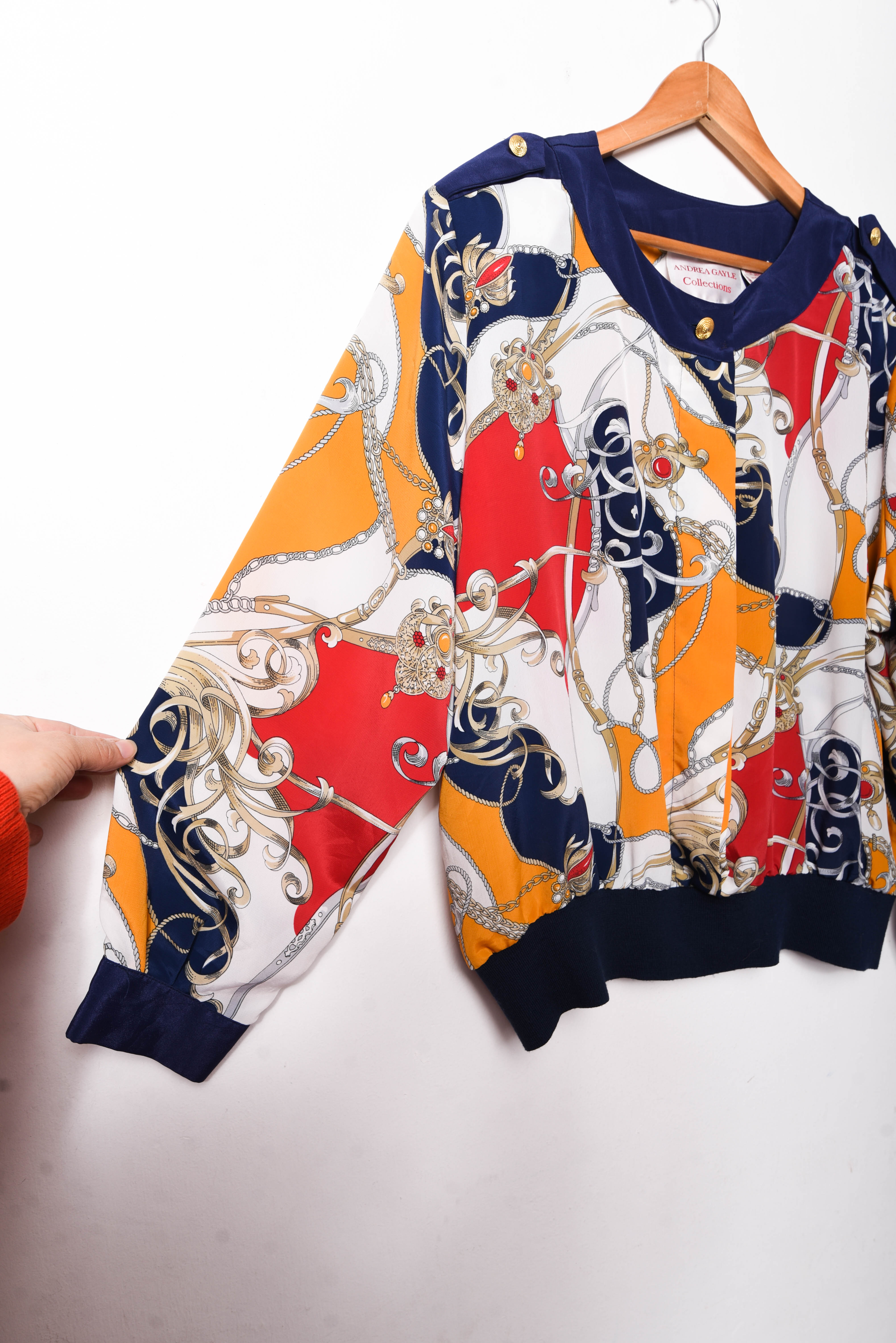 Blusa 80s baroque print