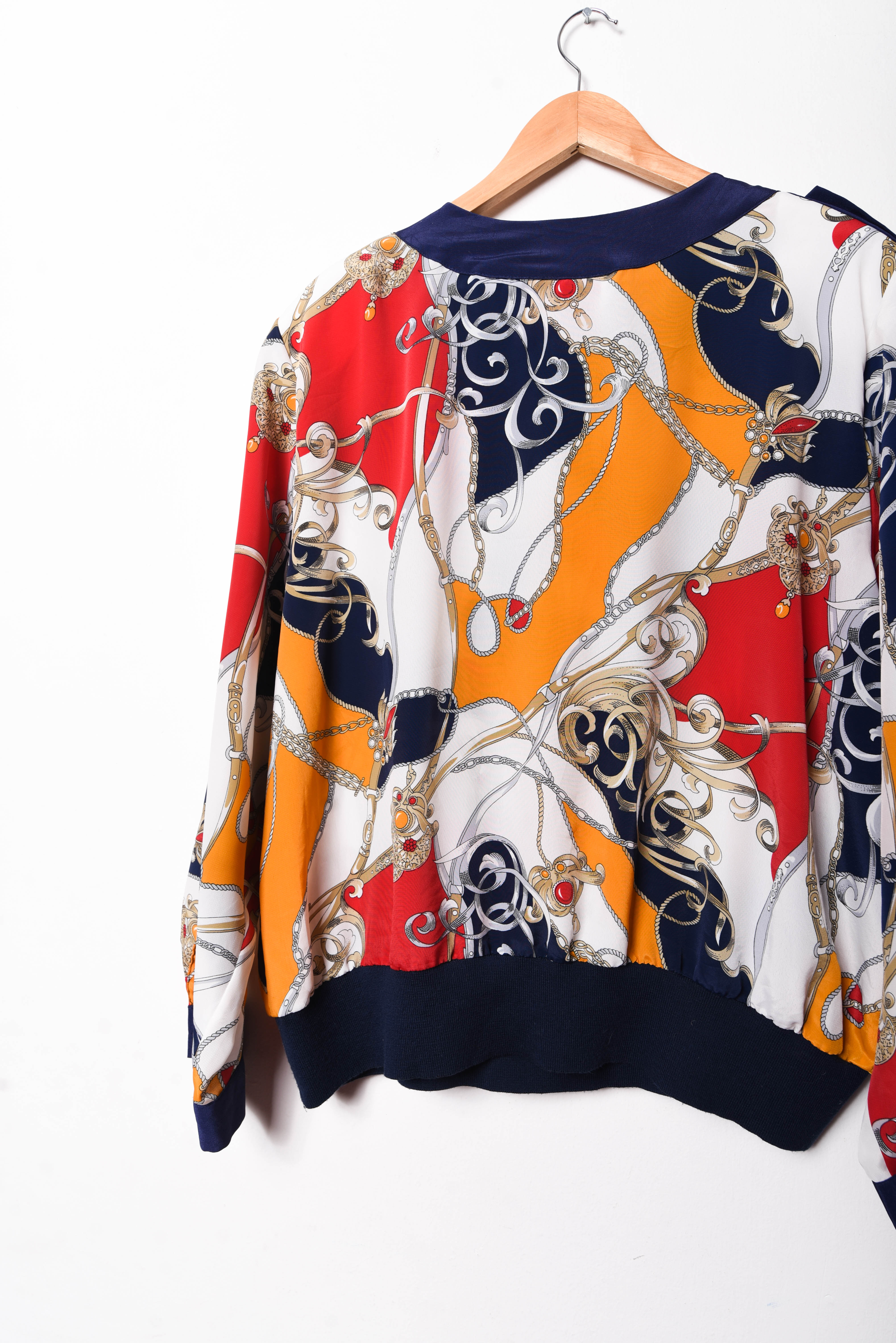 Blusa 80s baroque print