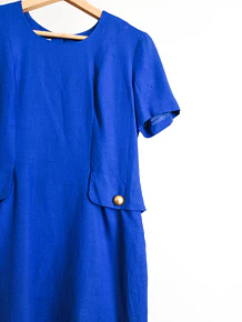 Vestido vintage Talbots azulino
