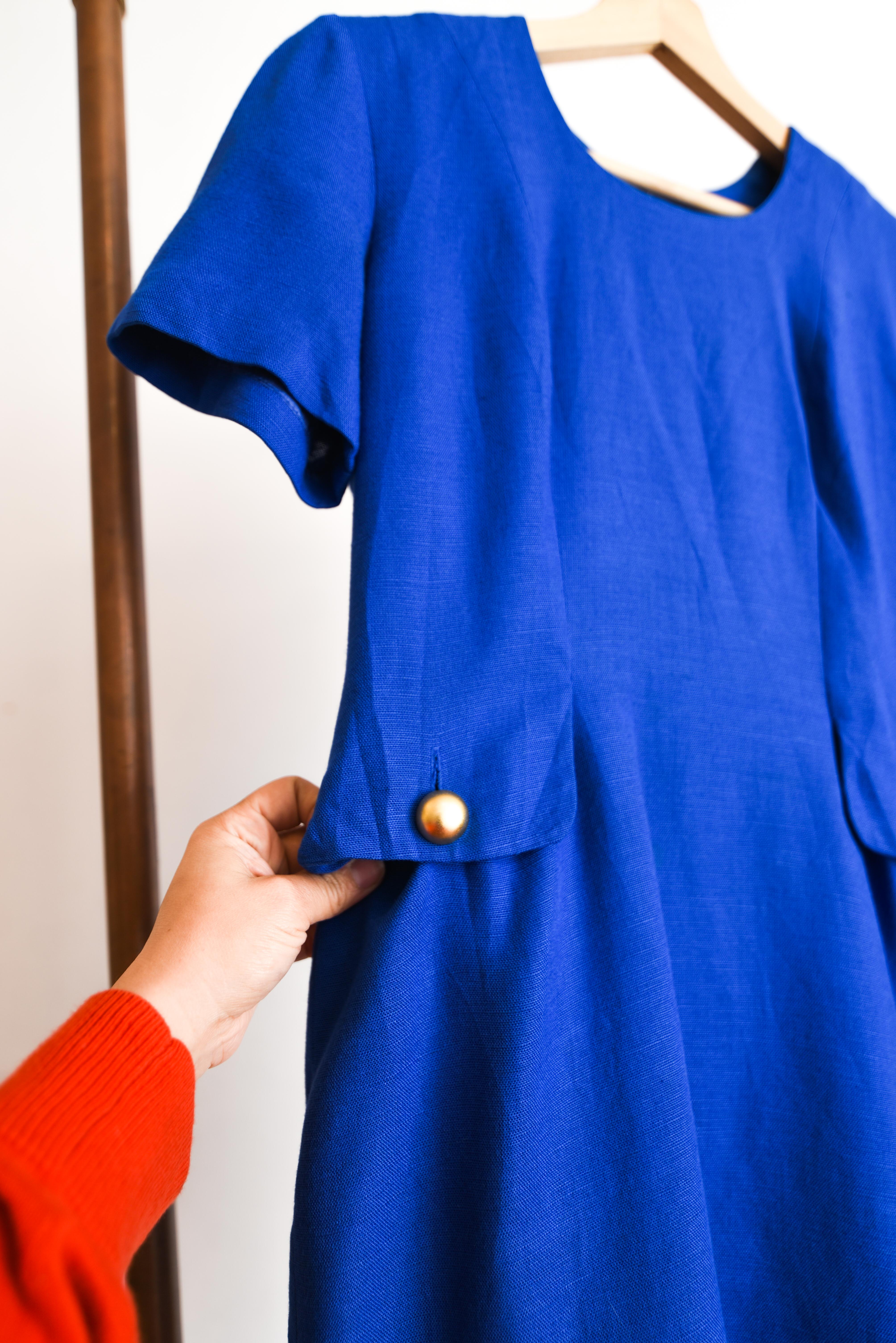Vestido vintage Talbots azulino