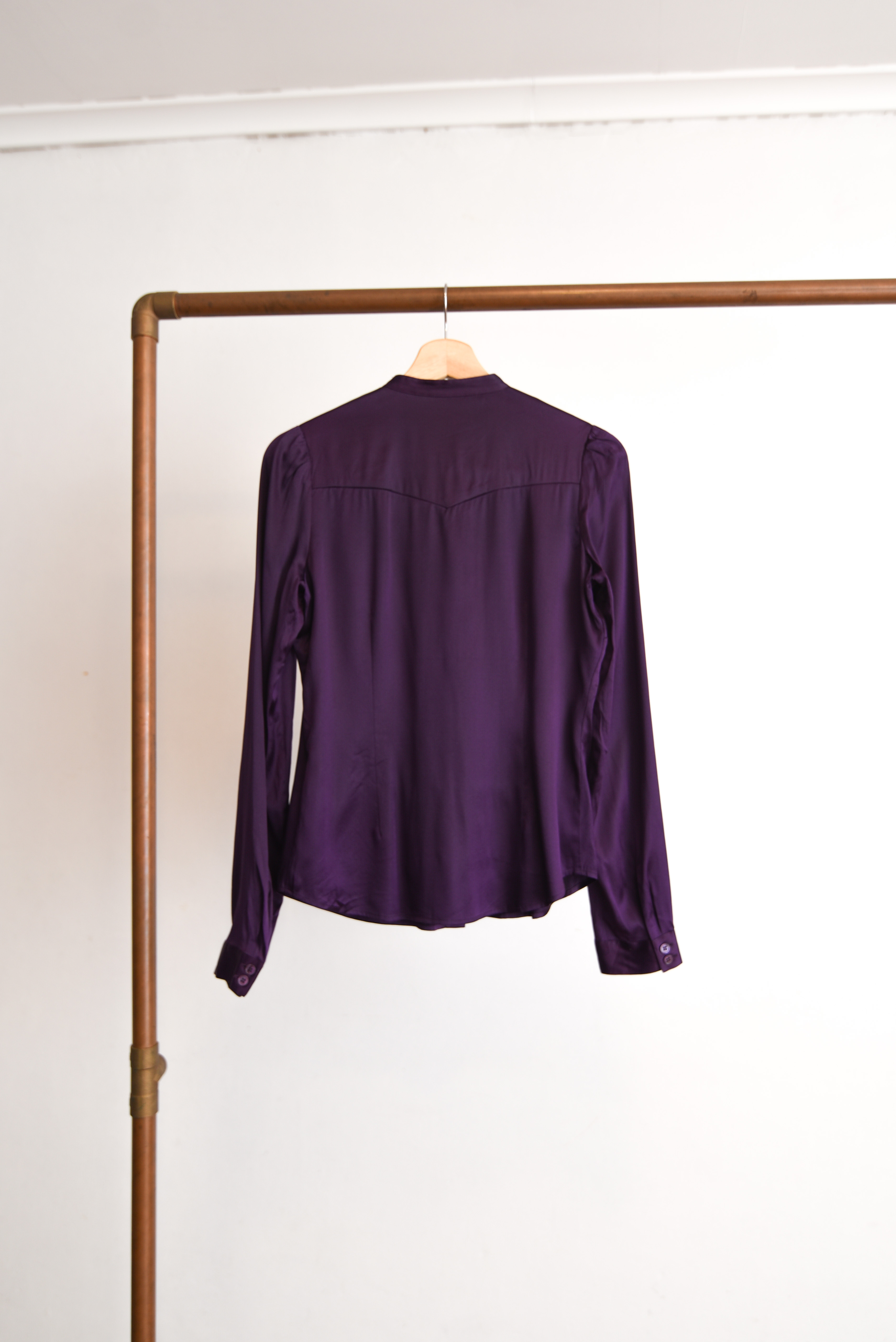 Blusa morada silk