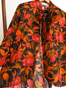 Tapado floral vintage 70s California
