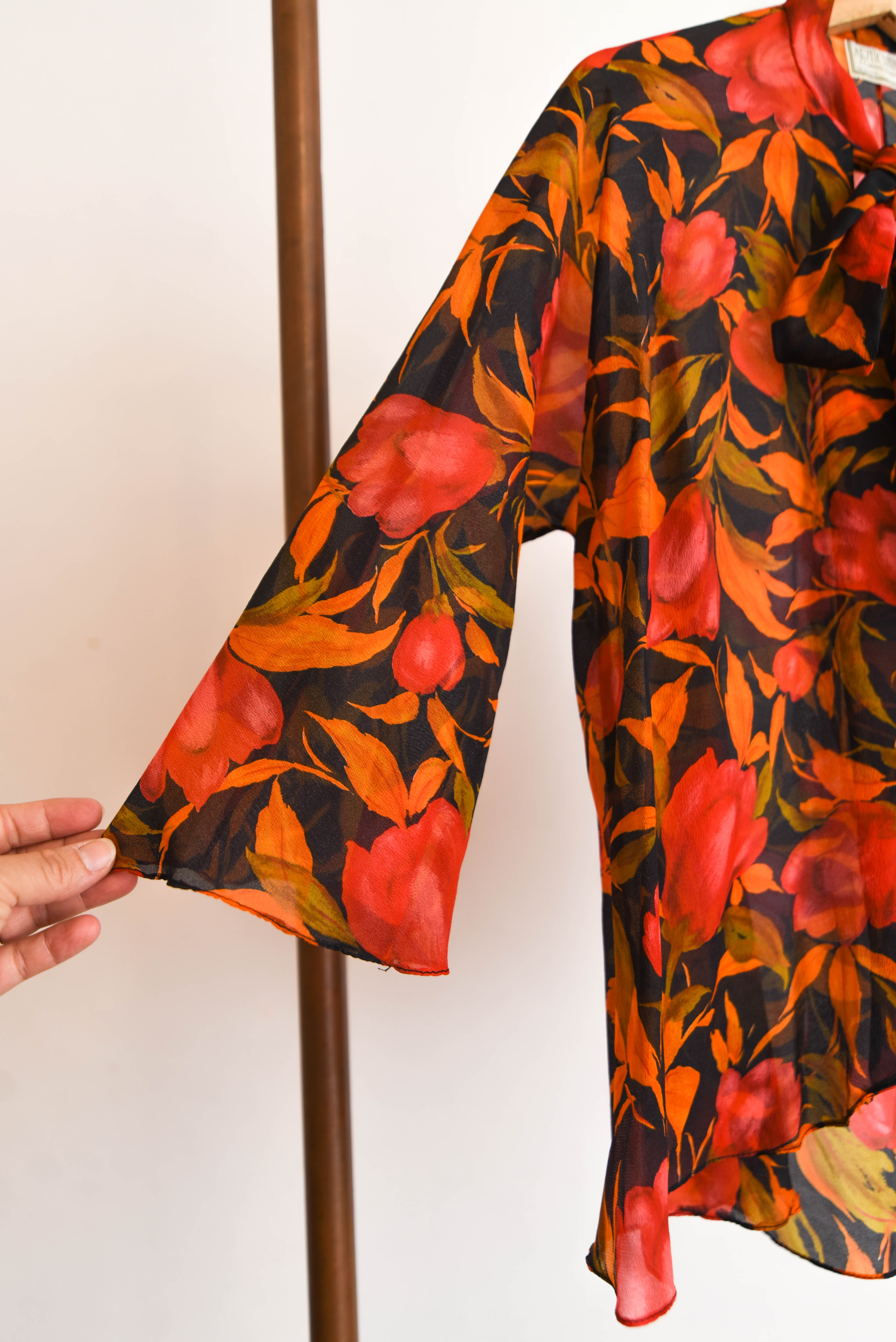 Tapado floral vintage 70s California