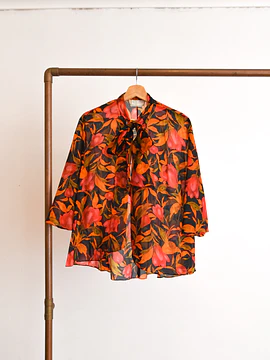 Tapado floral vintage 70s California