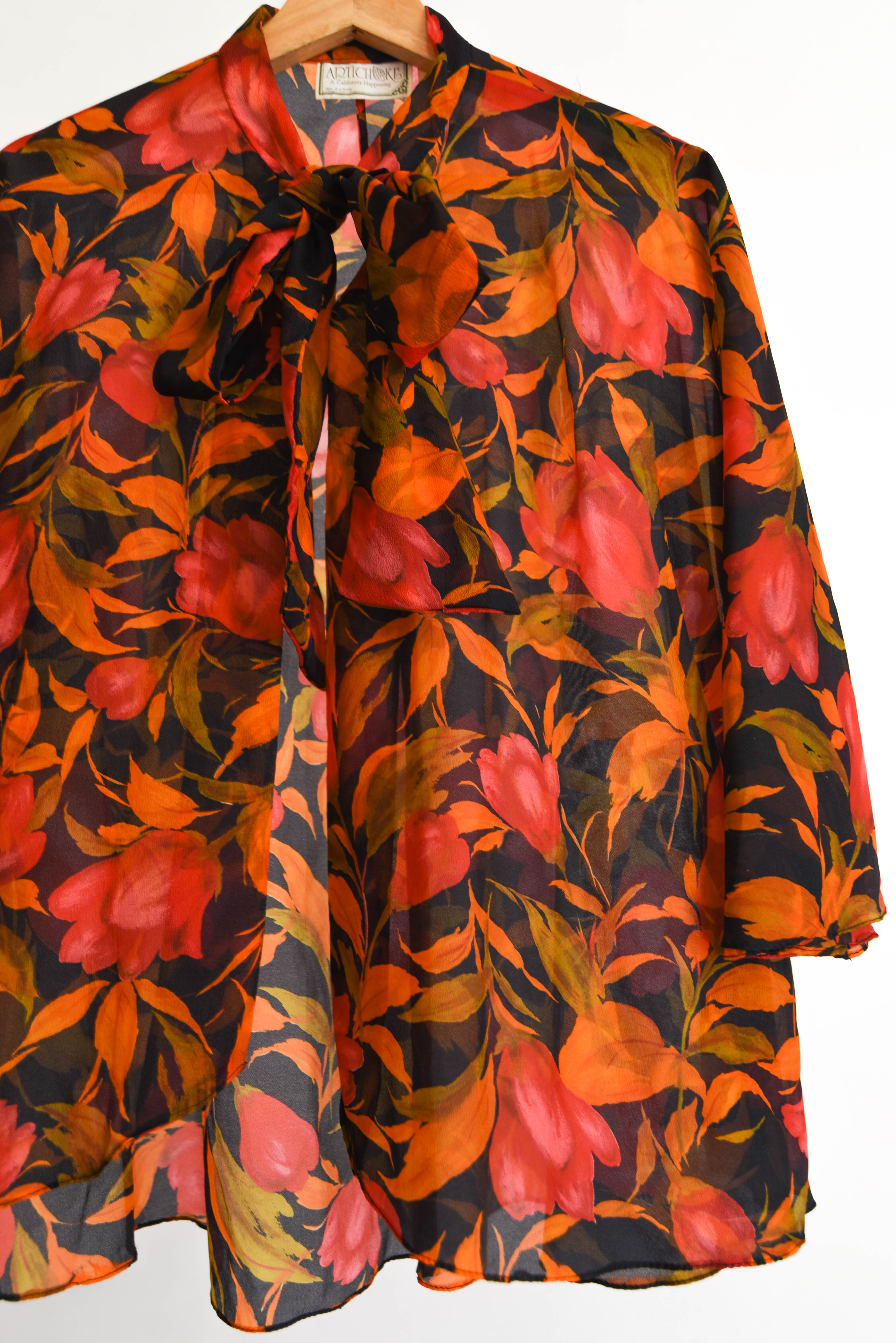 Tapado floral vintage 70s California