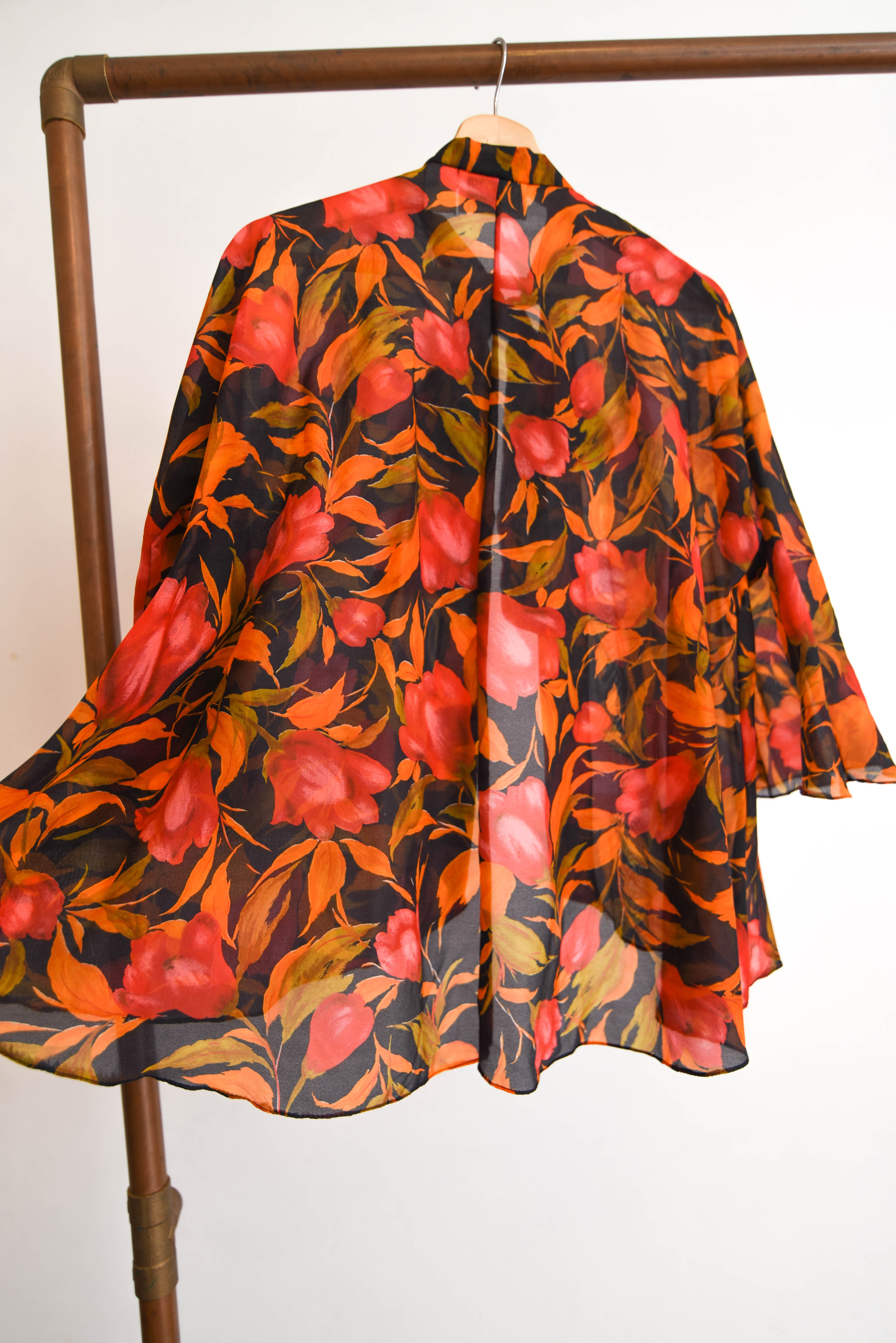 Tapado floral vintage 70s California