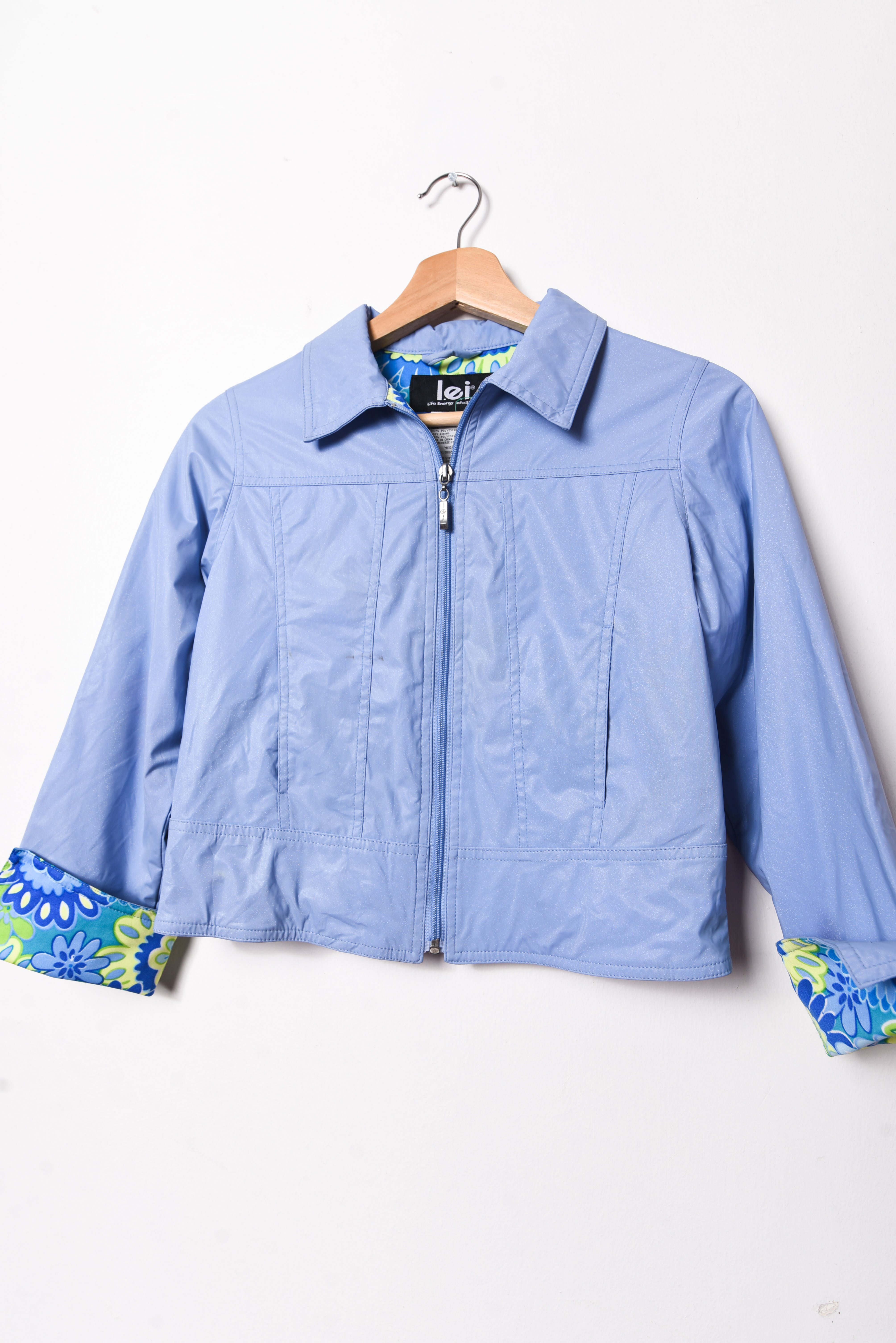 Chaqueta periwinkle y2k