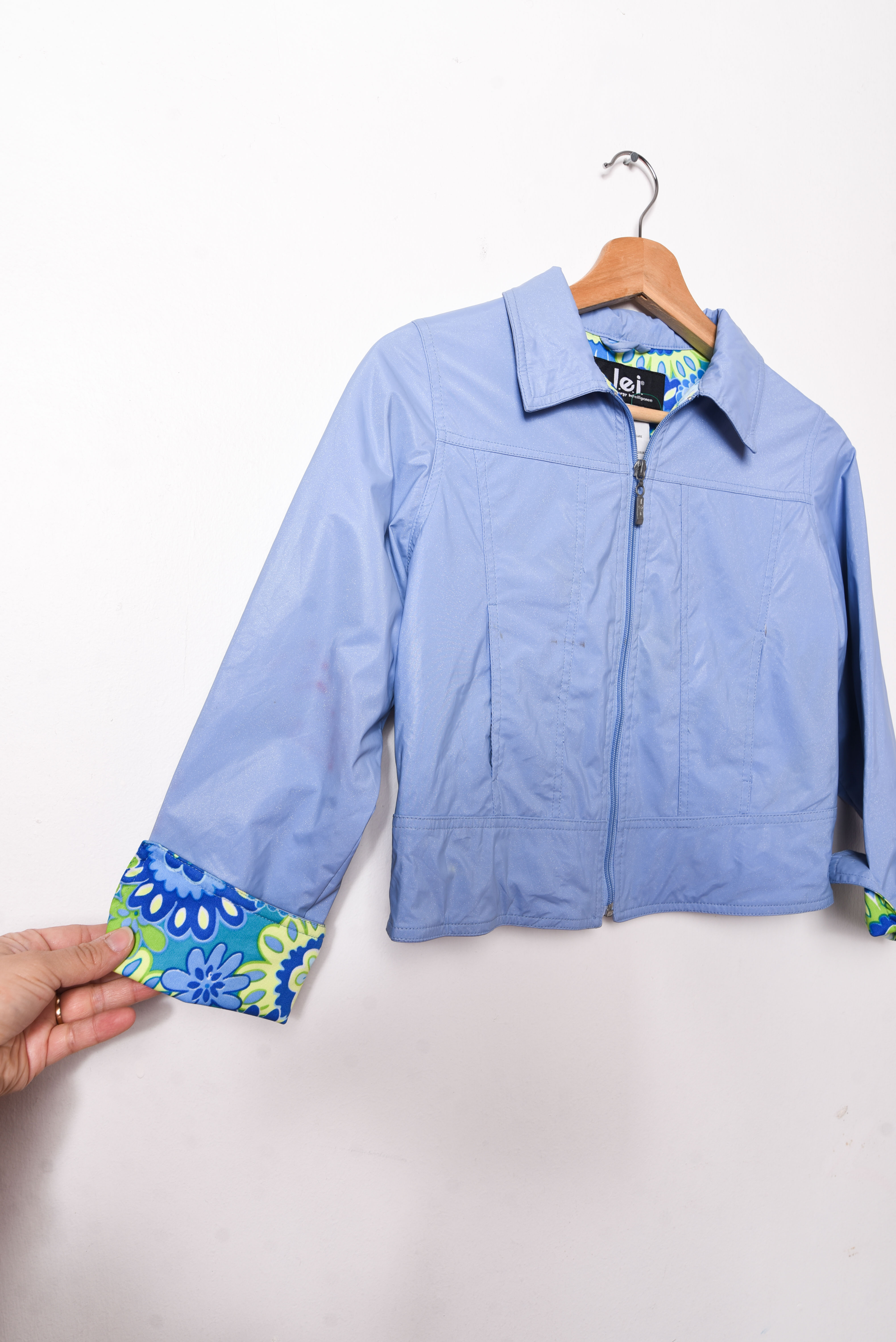 Chaqueta periwinkle y2k