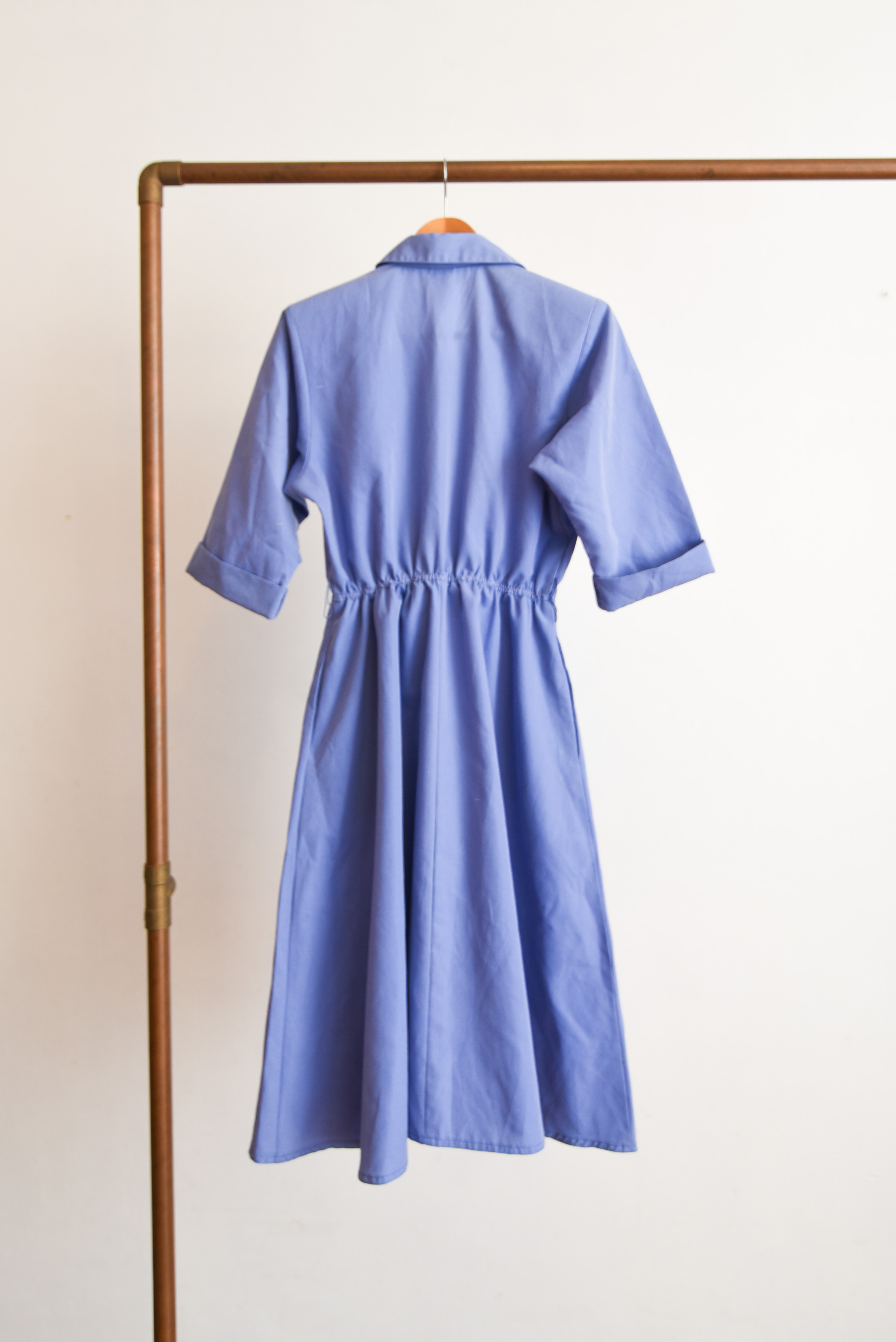 Vestido lila camisero vintage