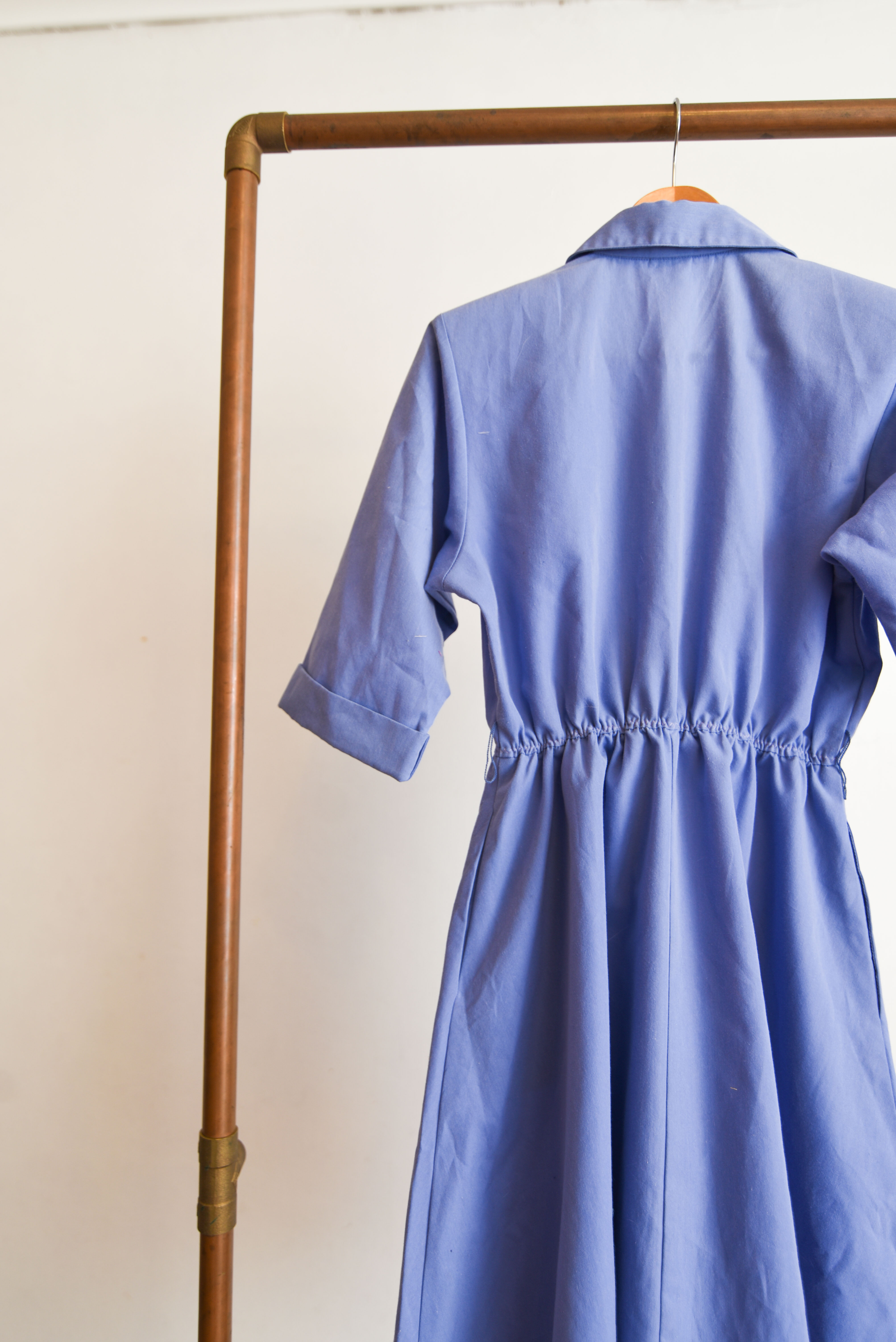 Vestido lila camisero vintage