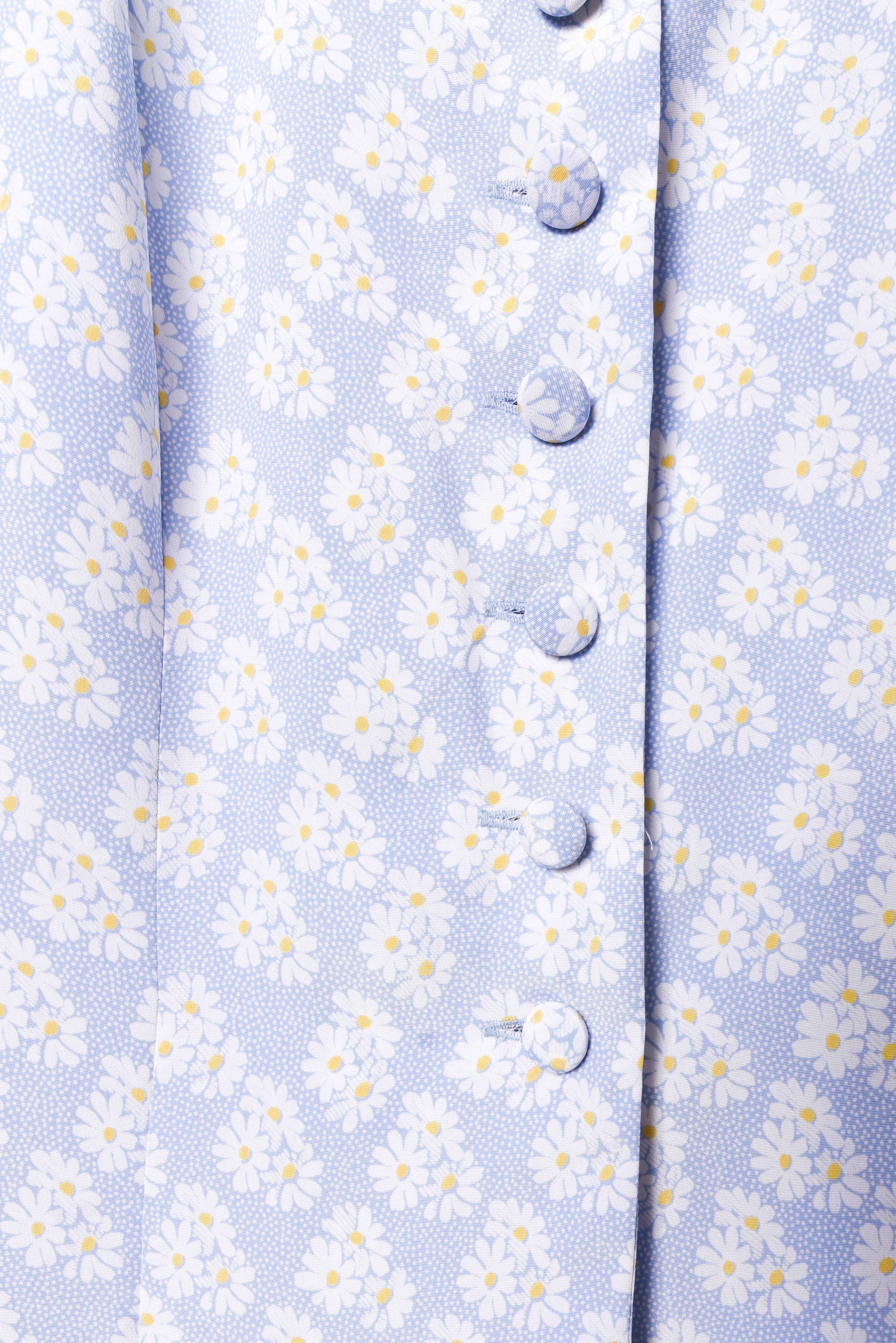 Vestido celeste floral 90s margaritas