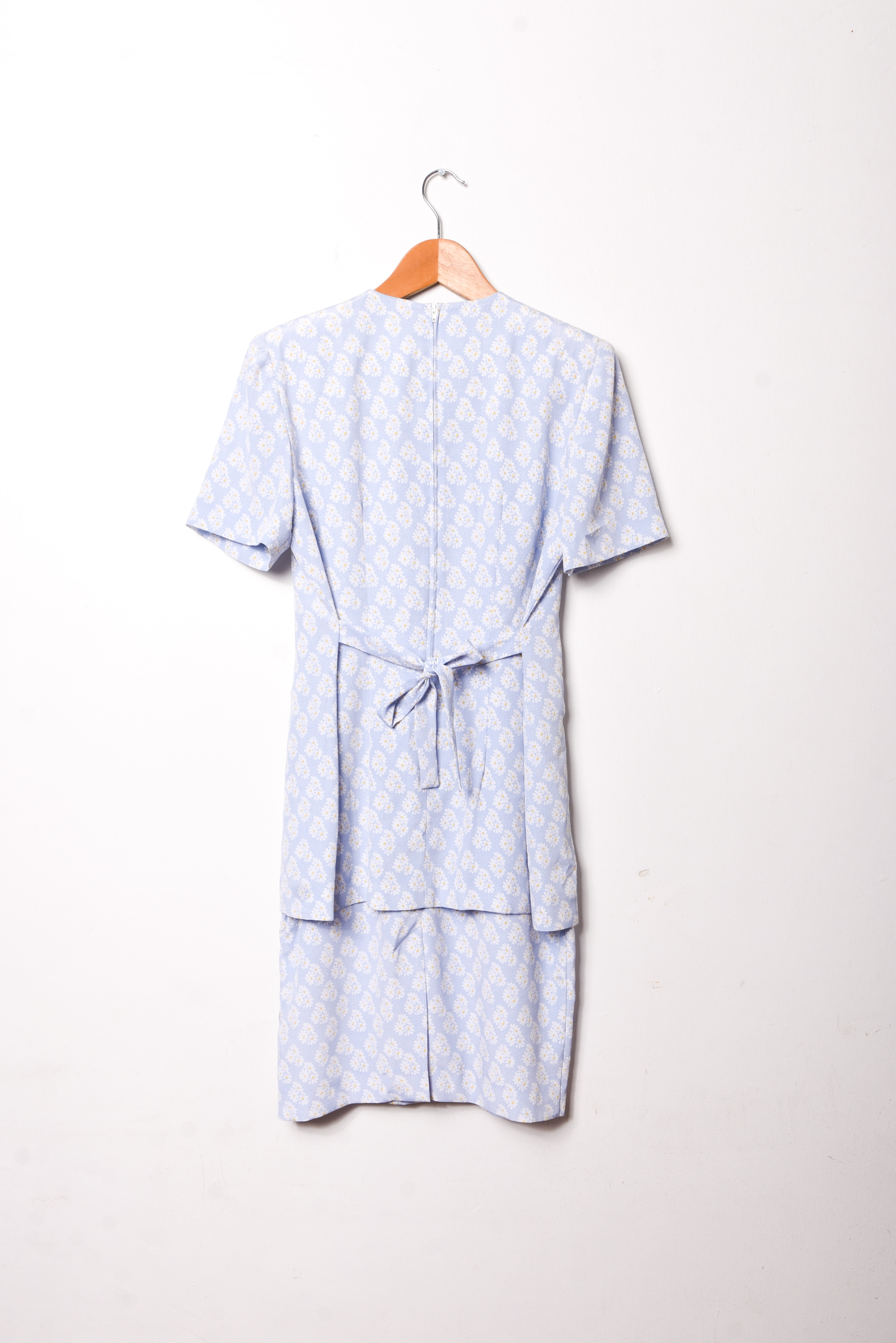 Vestido celeste floral 90s margaritas