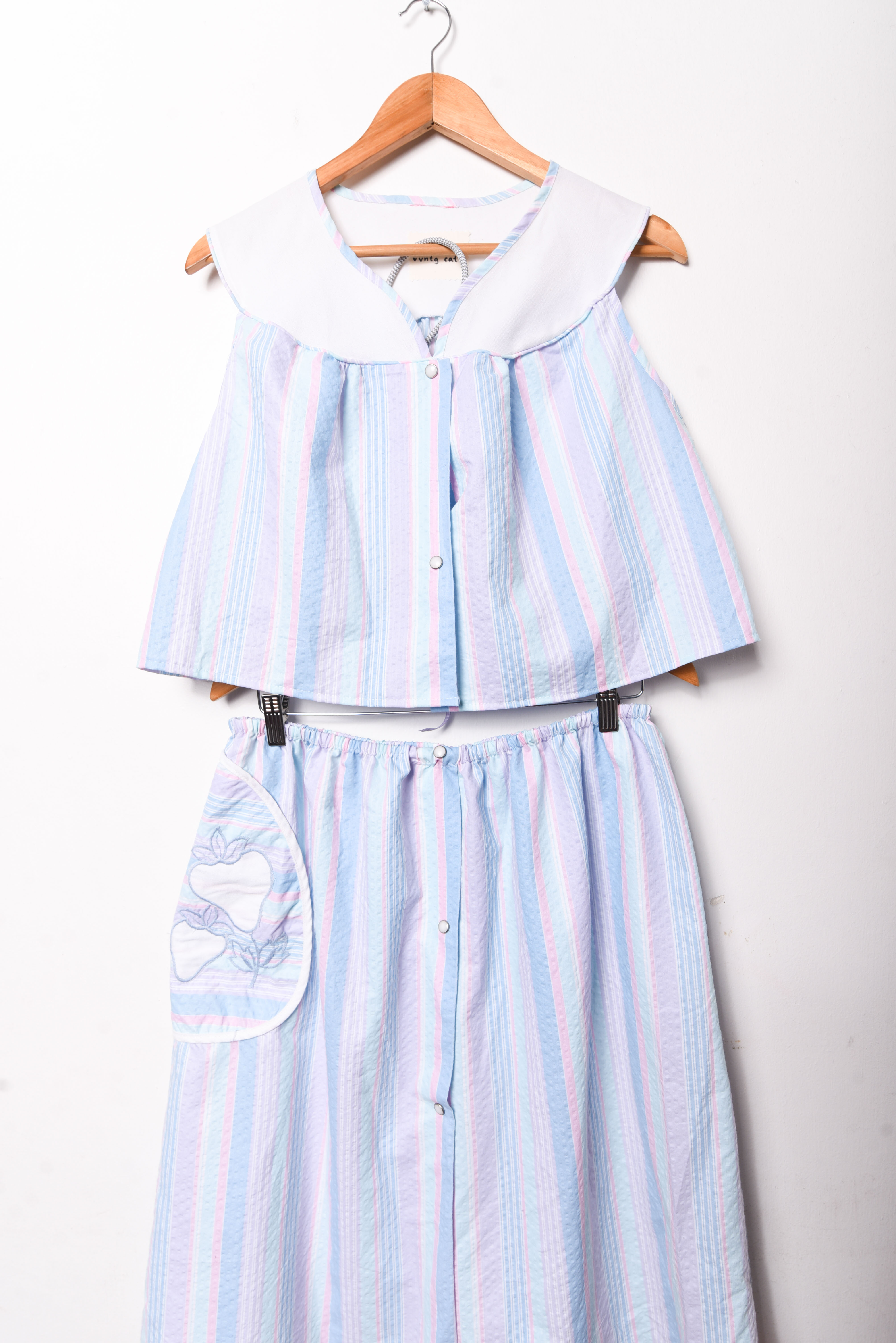 Conjunto reworked pastel Vntg Cat