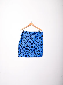 Pañuelo azulino animal print