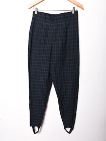 Pantalón blue tartán fuseau vntg