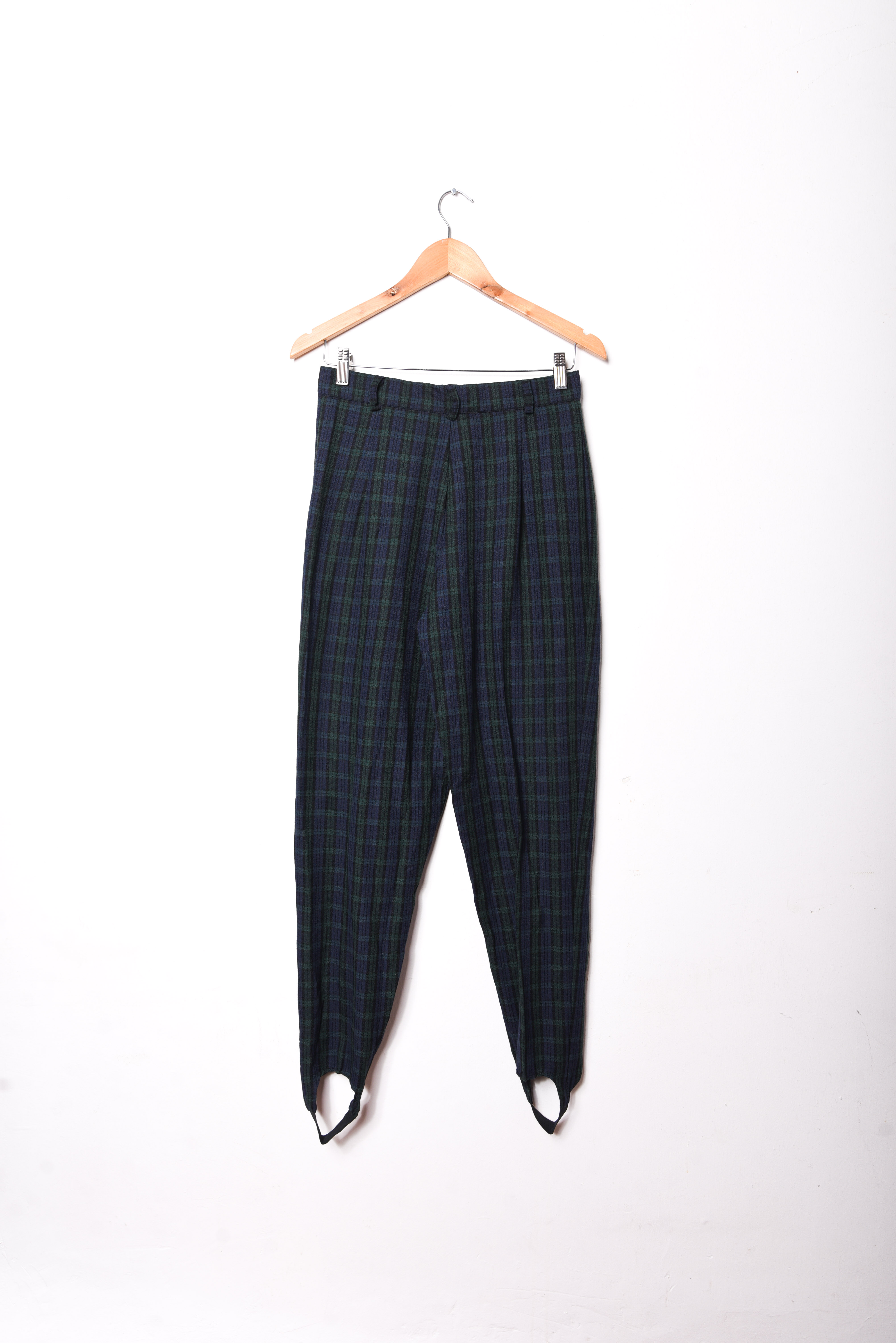 Pantalón blue tartán fuseau vntg