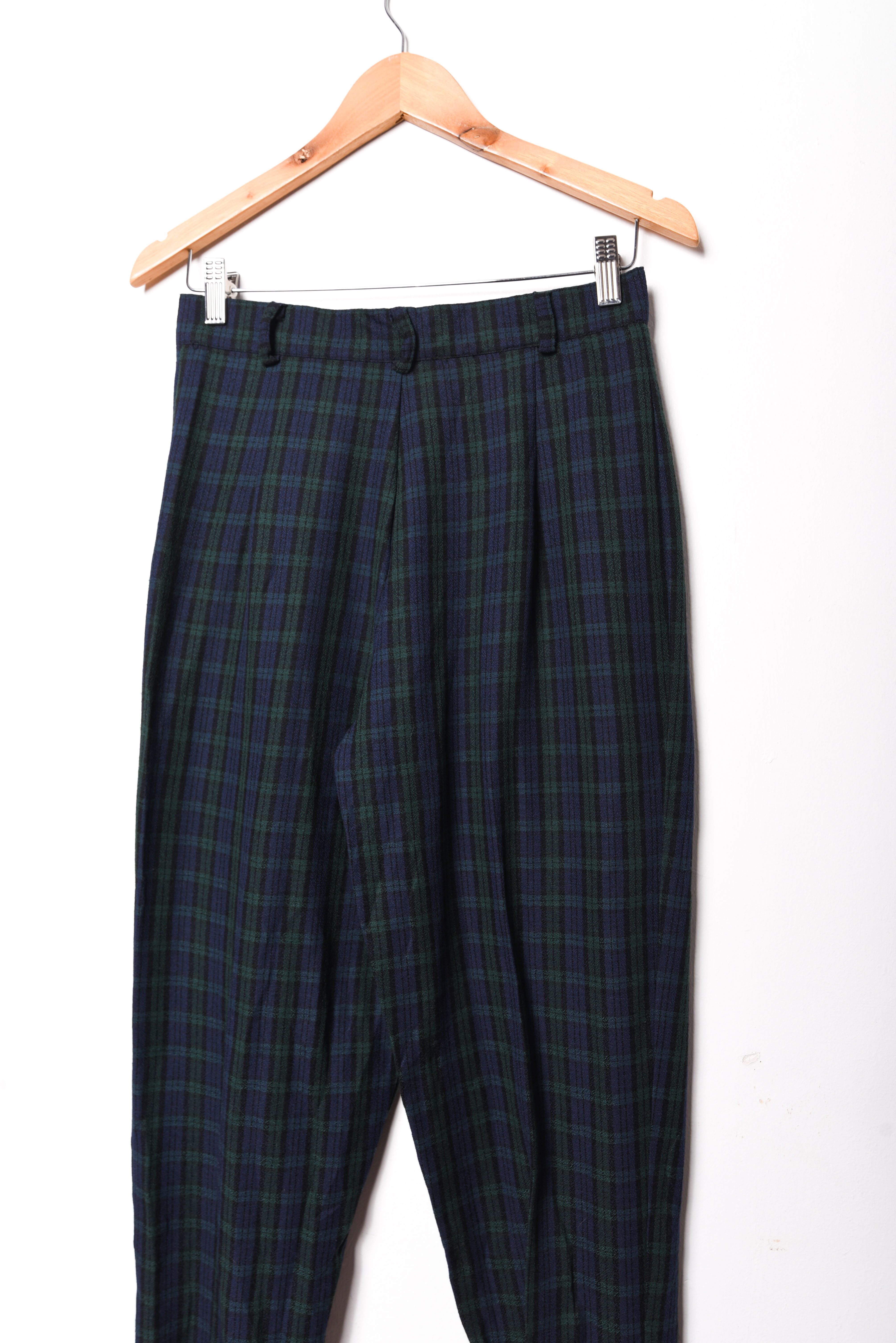 Pantalón blue tartán fuseau vntg