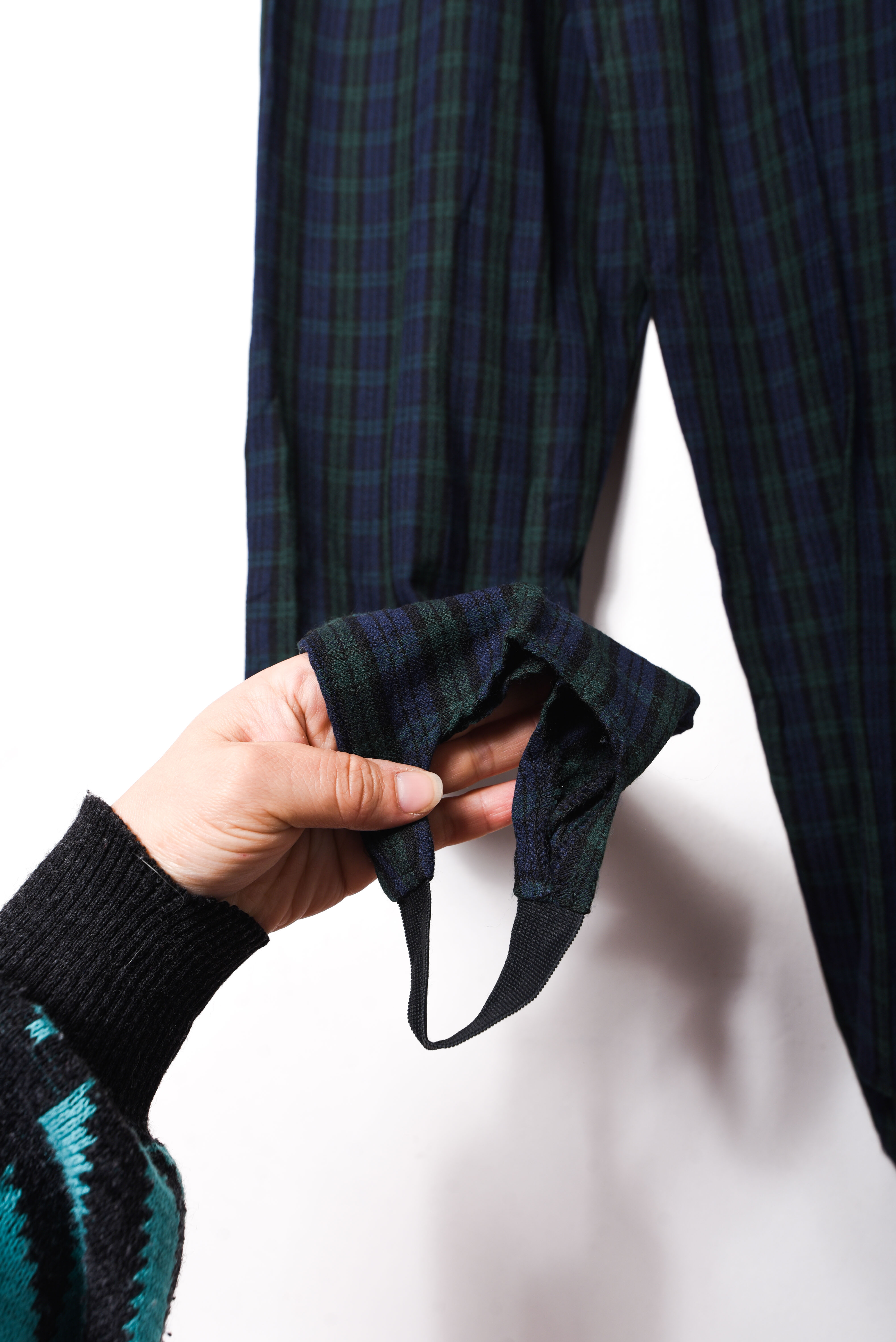 Pantalón blue tartán fuseau vntg