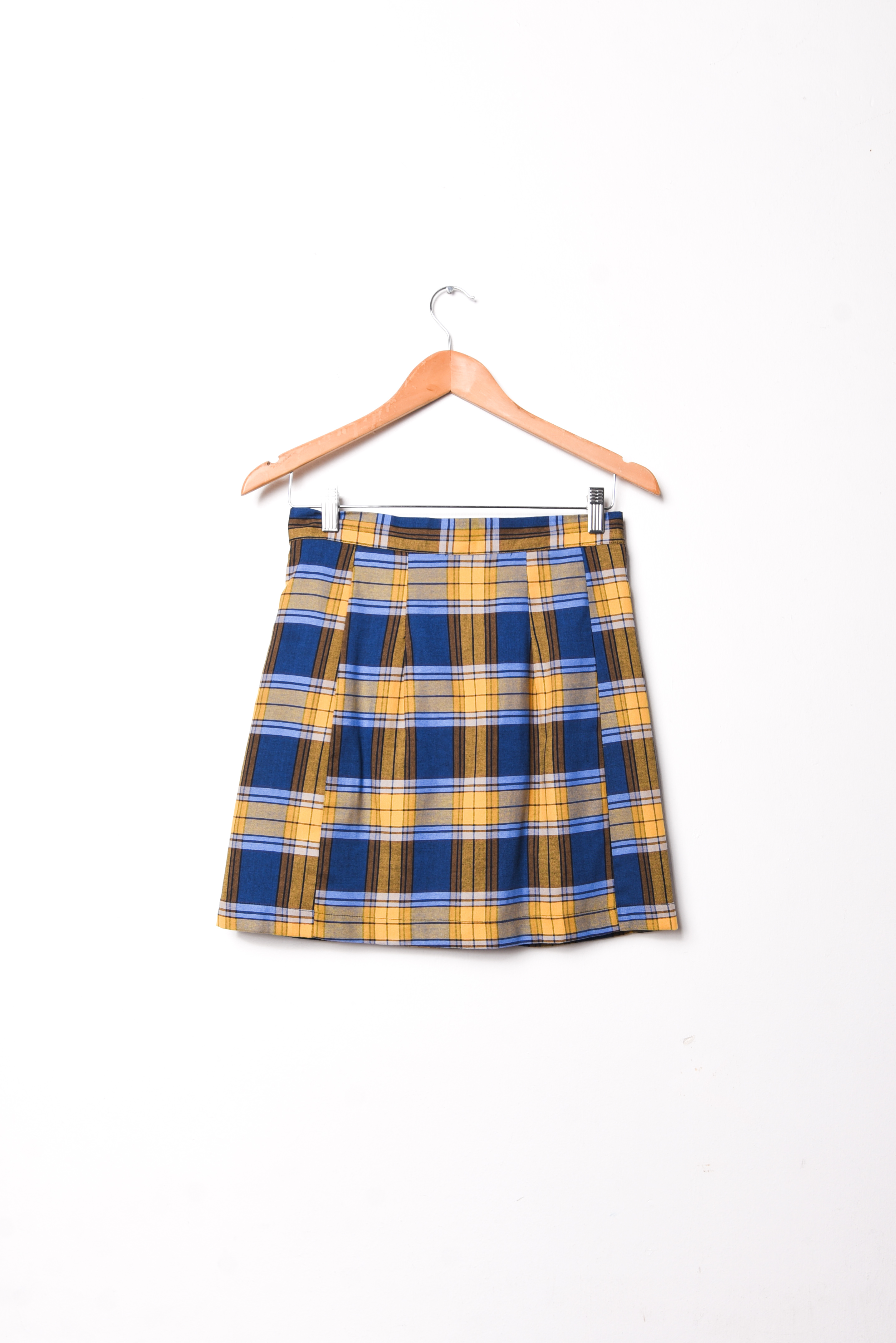Conjunto mostaza tartán