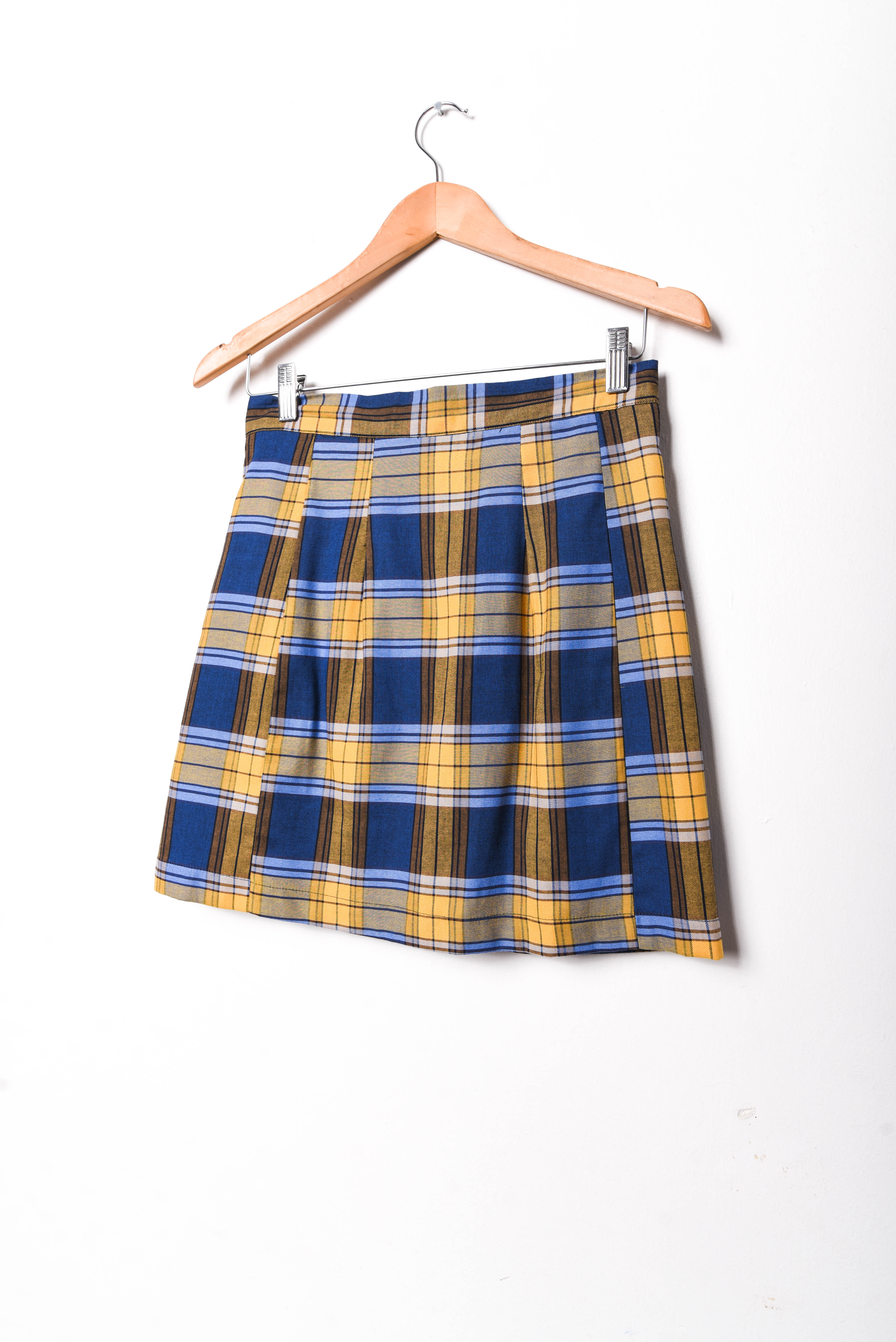 Conjunto mostaza tartán