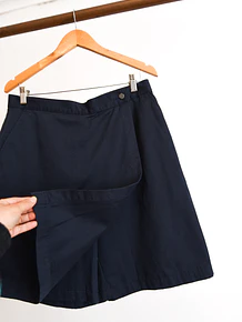 Falda-short navy LL Bean vintage