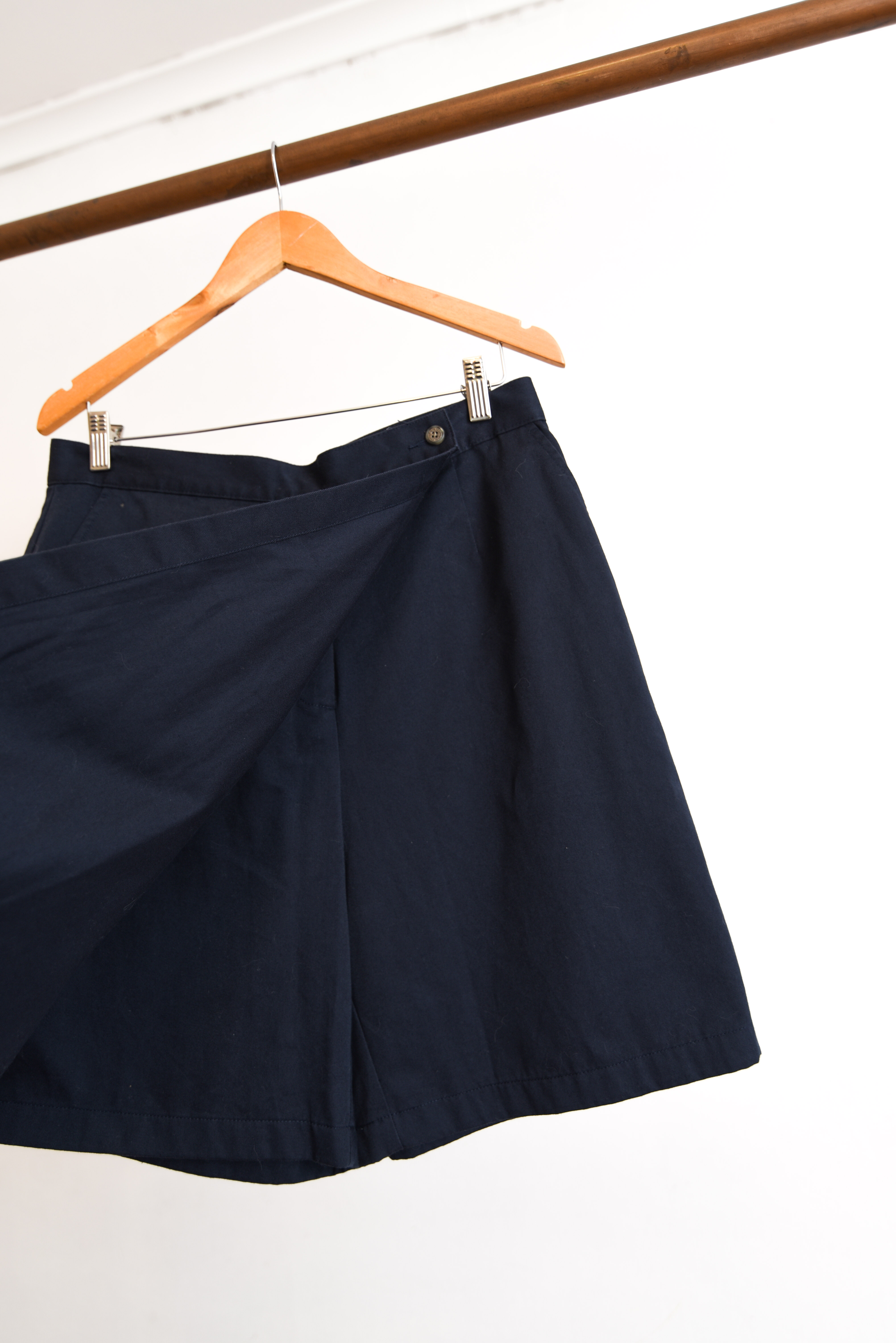 Falda-short navy LL Bean vintage