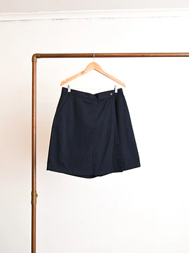 Falda-short navy LL Bean vintage