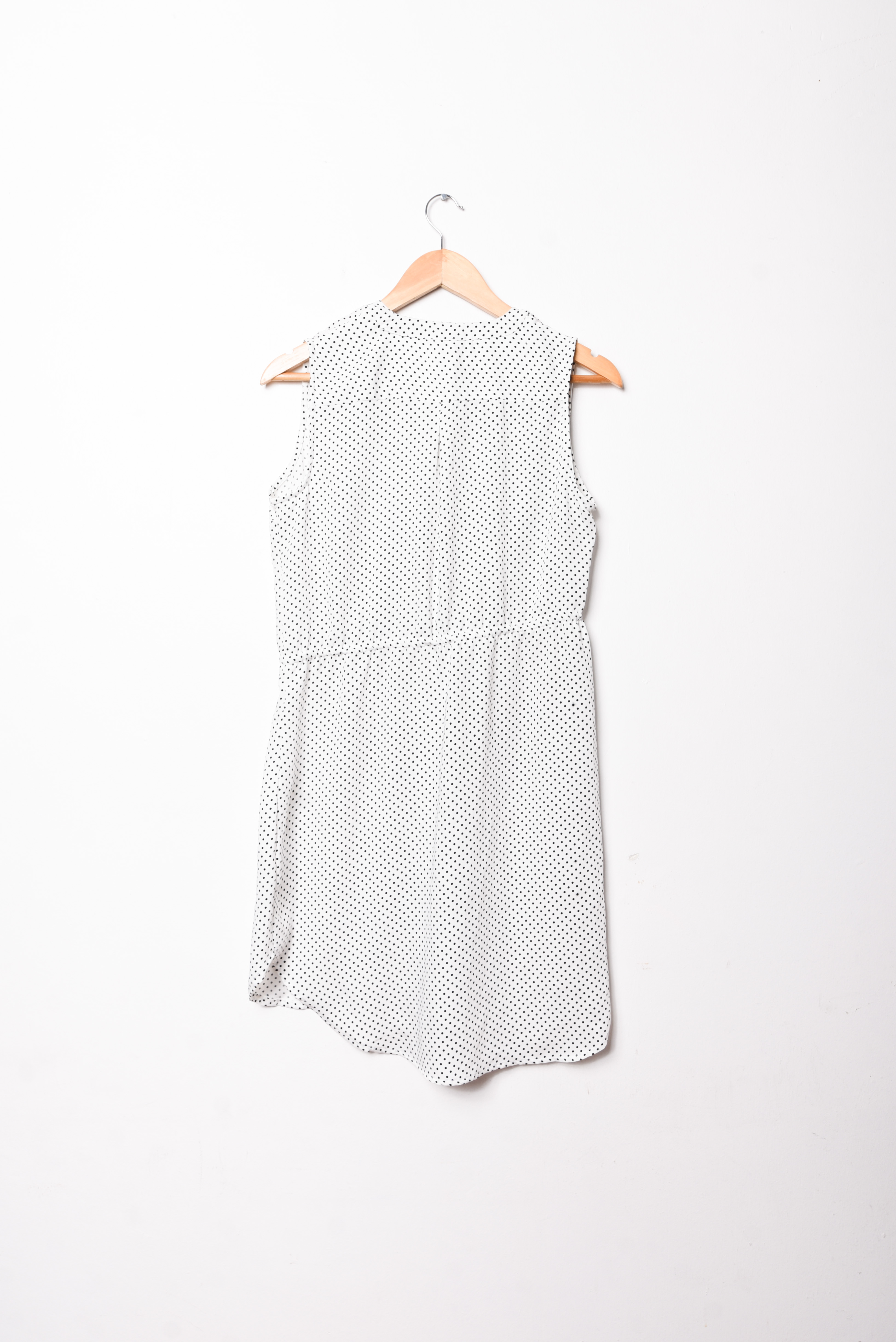 Vestido camisero blanco dots