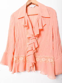 Blusa naranja vuelos y2k