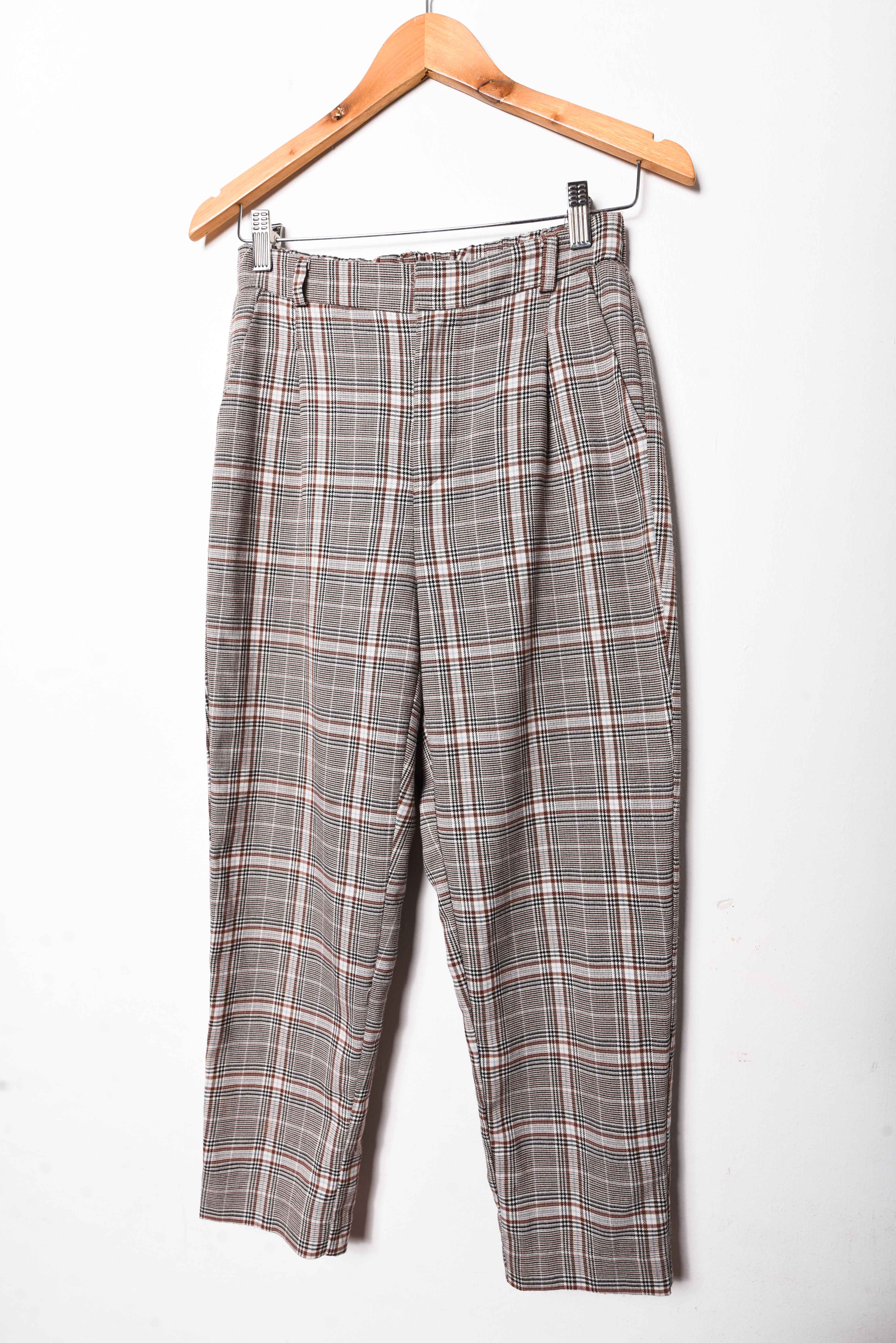 Pantalón tiro alto café Gales