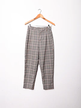 Pantalón tiro alto café Gales