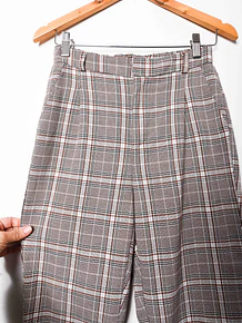 Pantalón tiro alto café Gales