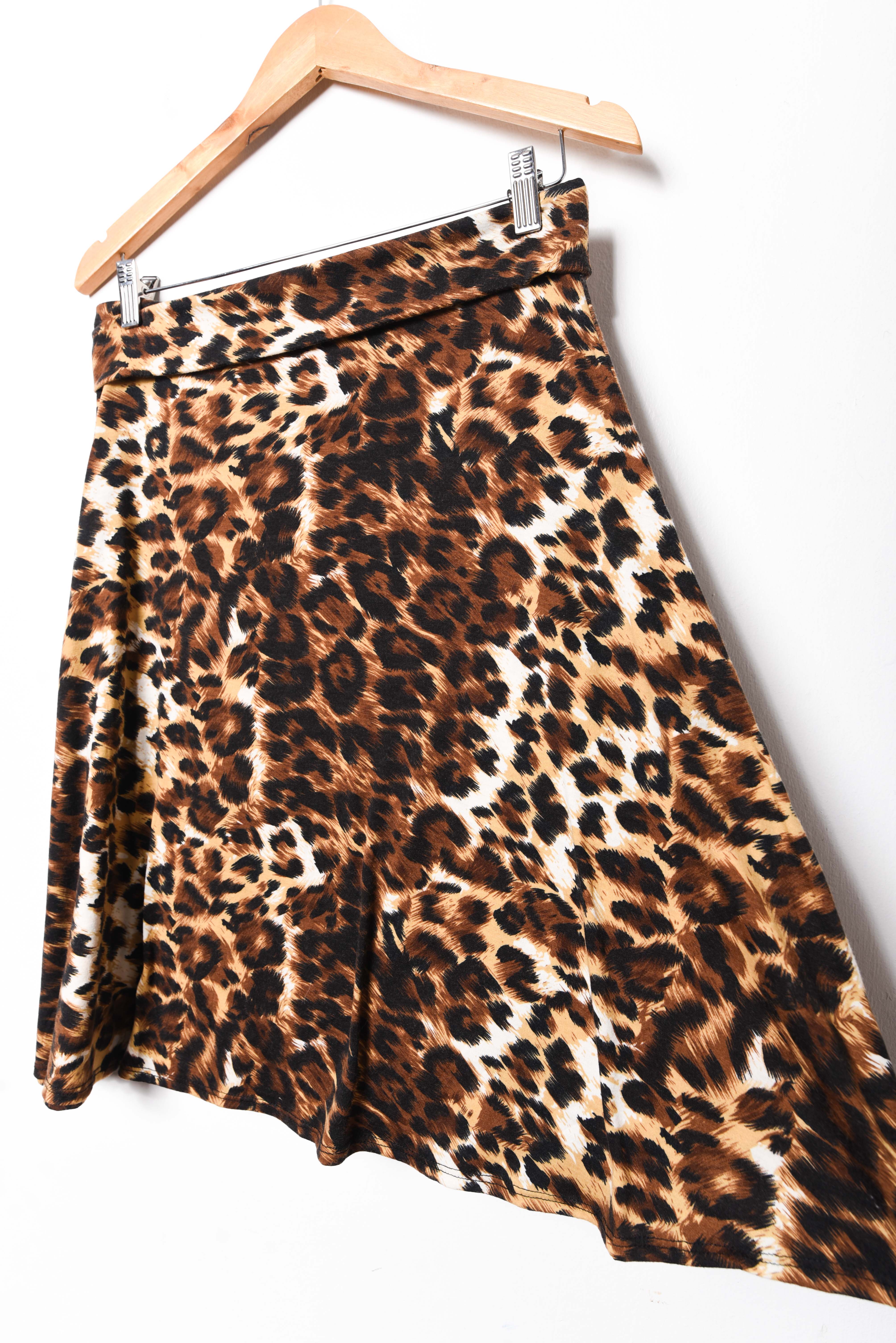 Falda animal print midi