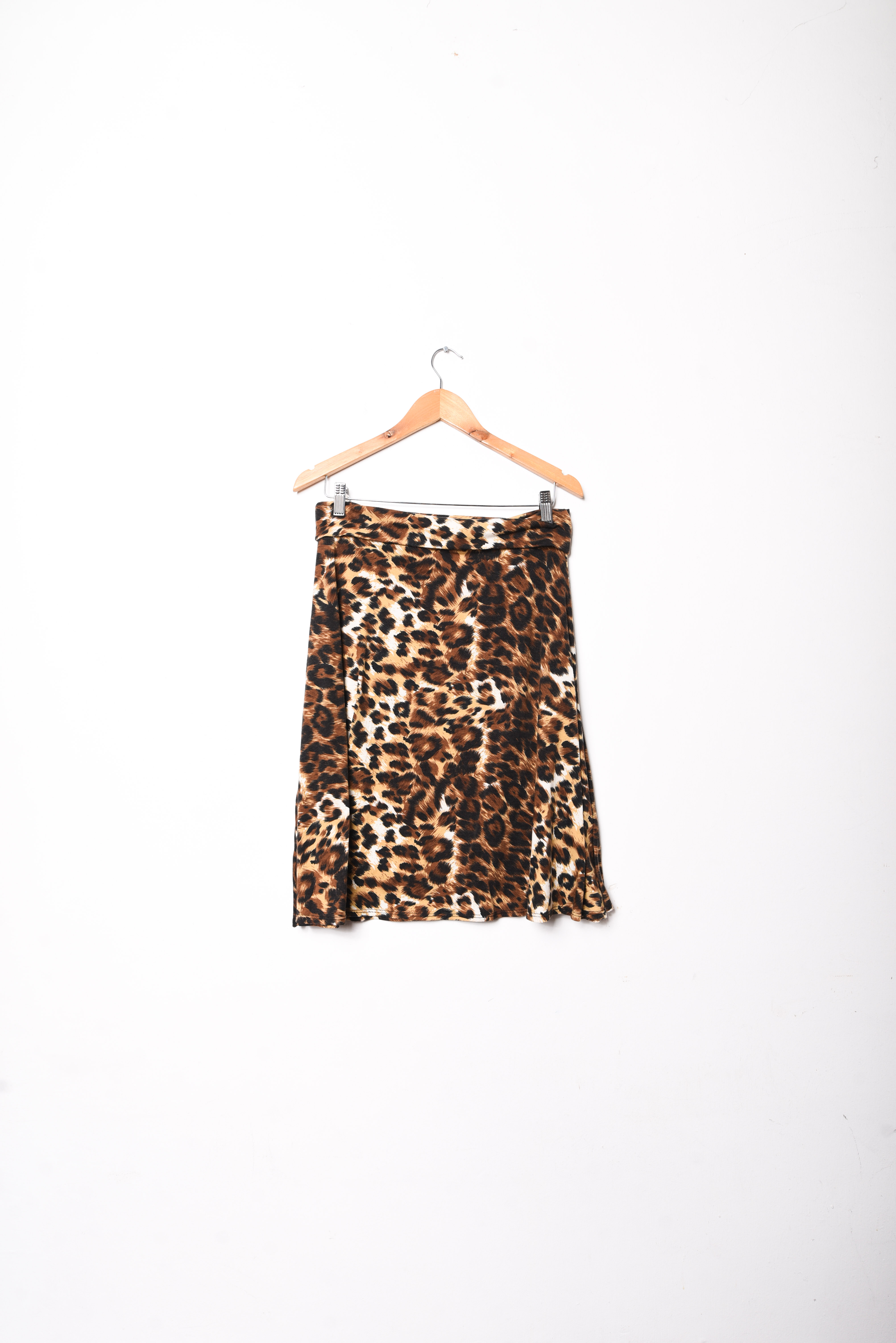 Falda animal print midi