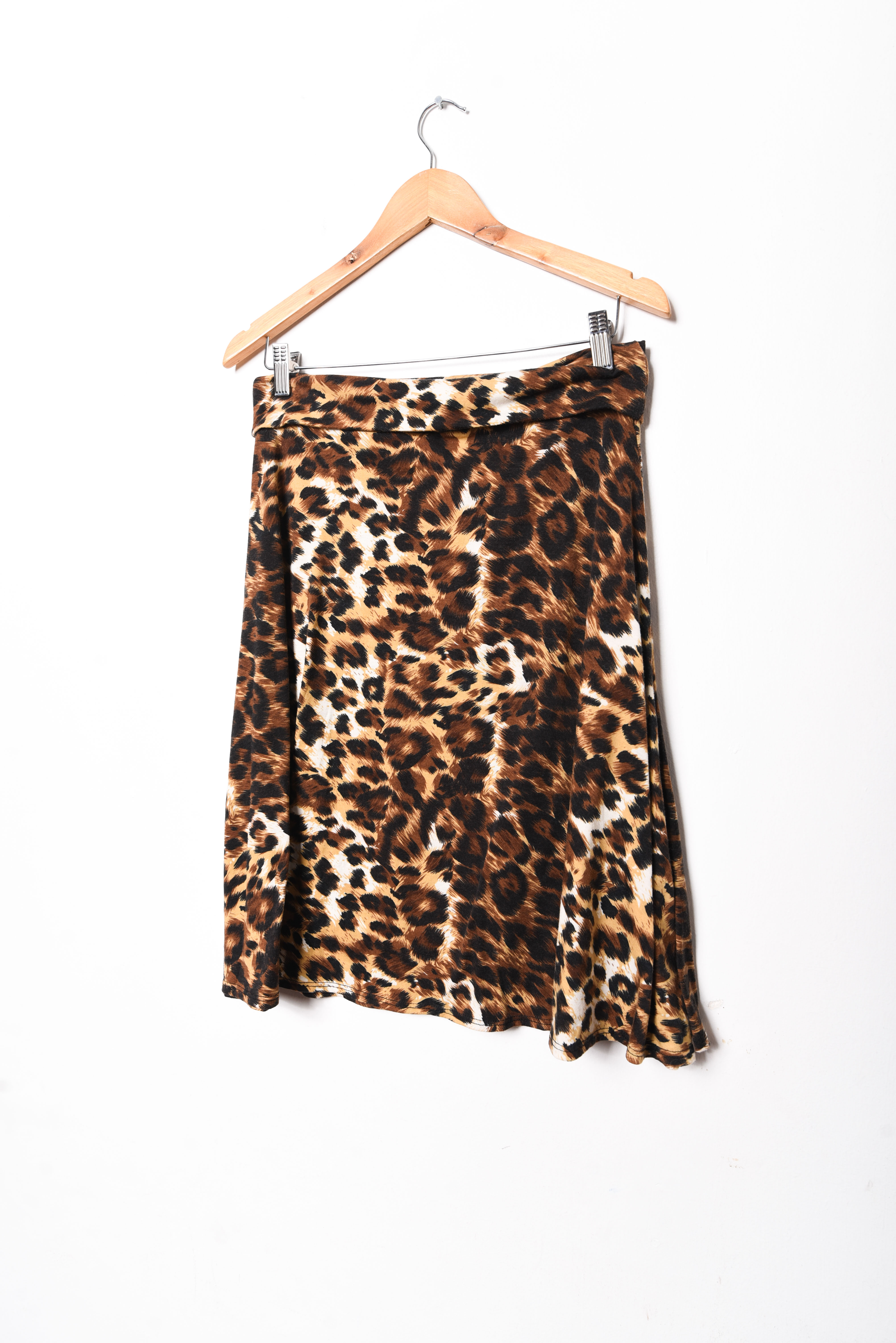 Falda animal print midi
