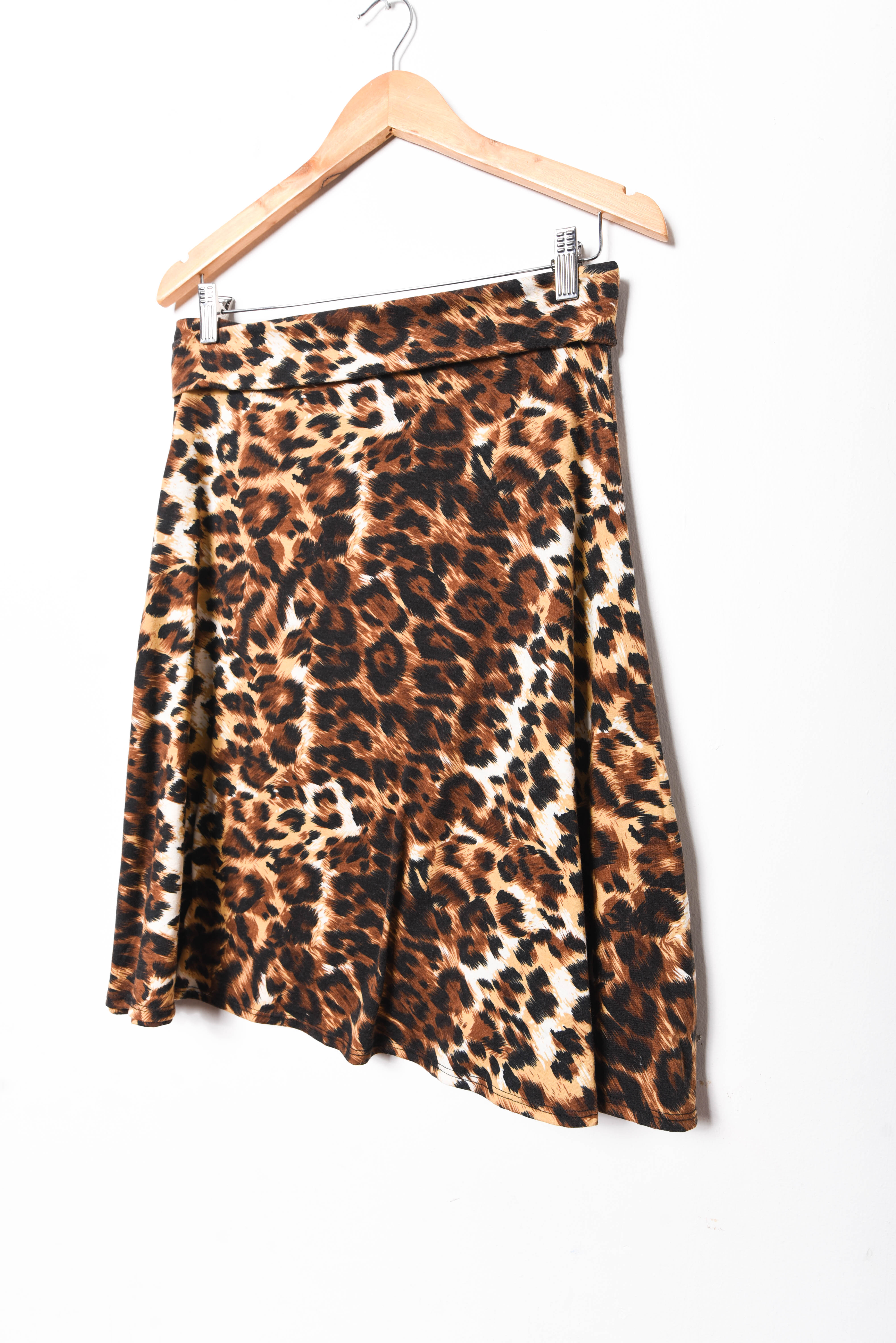 Falda animal print midi