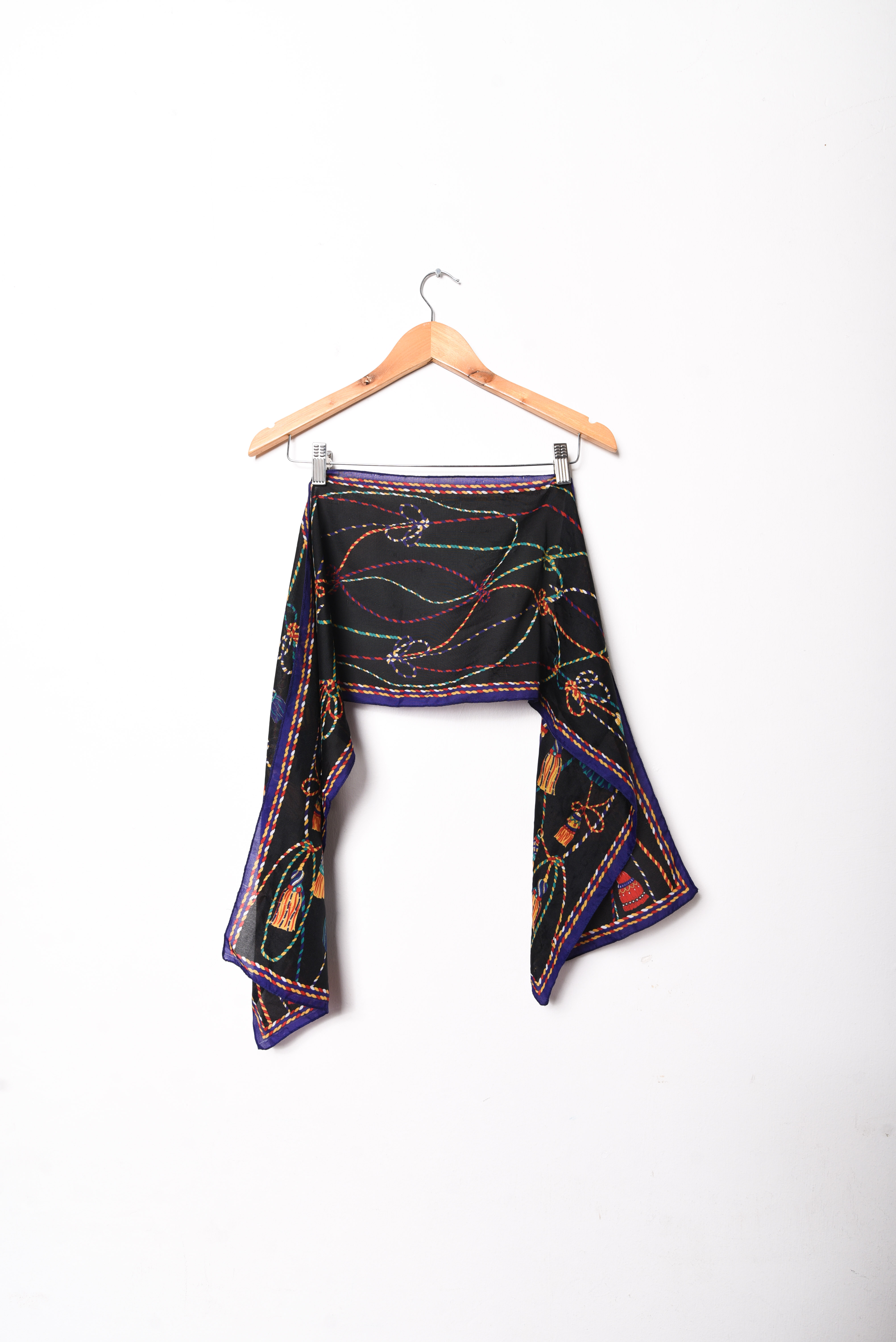 Pañuelo vintage borlas