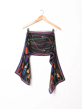 Pañuelo vintage borlas